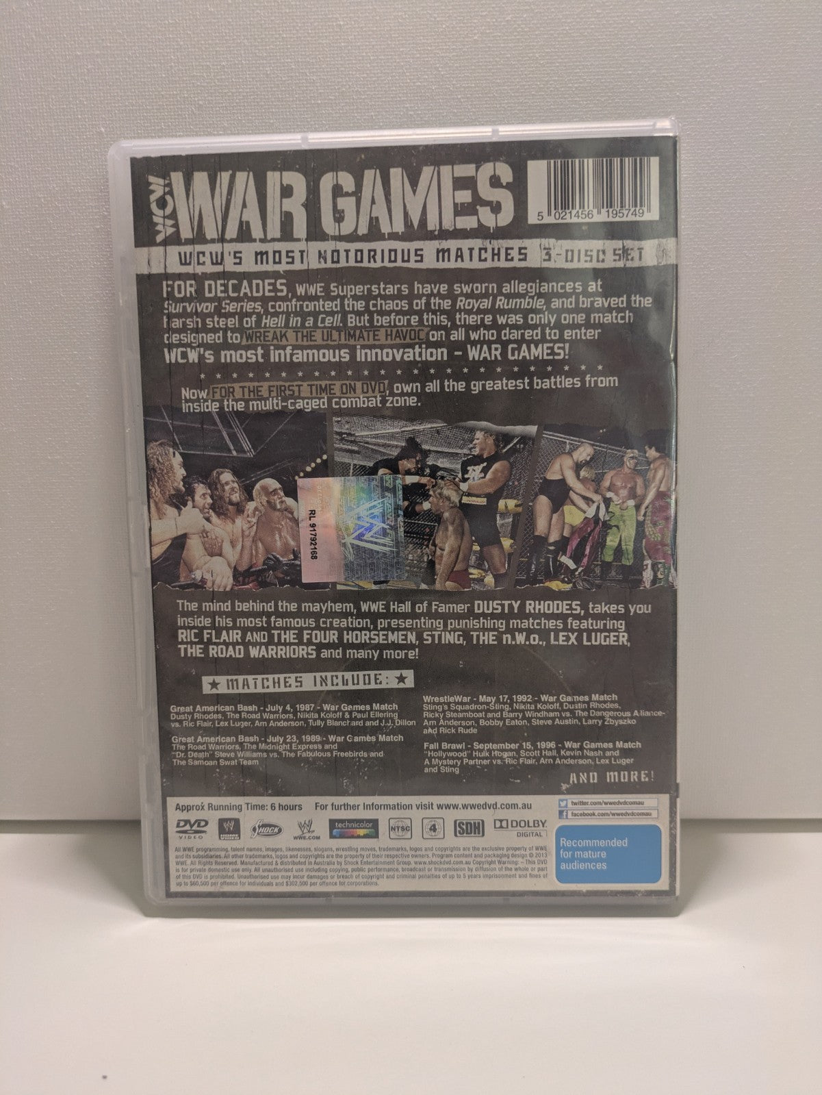 WWE - Best Of War Games (DVD 2013, 3-Disc Set) Region 4 WCW Wrestling Retro Exchange Australia