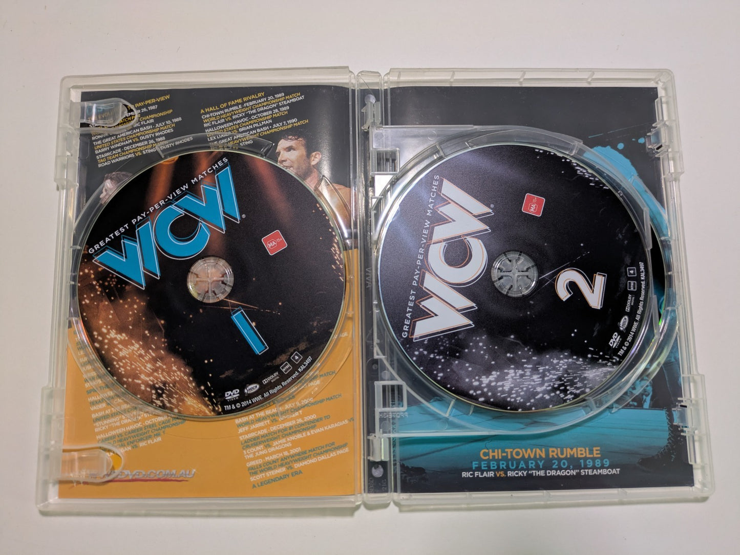 WCW Greatest Pay-Per-View Matches: Vol 1 DVD 2014 3-Disc Set) Region 4 Retro Exchange Australia
