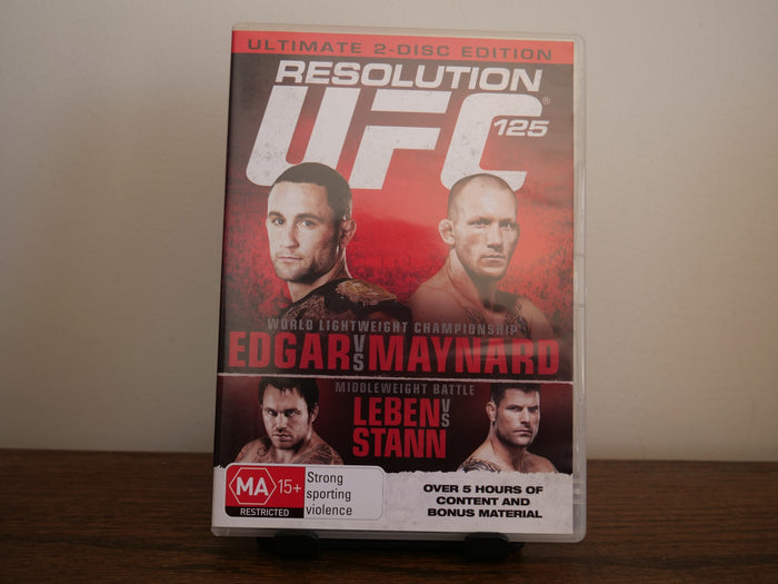 UFC #125 Resolution : Edgar Vs Maynard (DVD, 2011) Fighting Region 4 | Retro Exchange