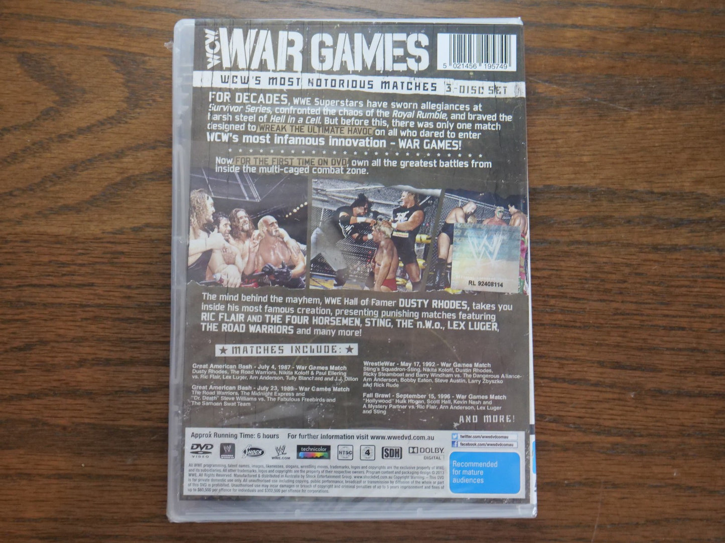 WWE - Best Of War Games (DVD, Region 4) 3-Disc Set - Sealed Retro Exchange Australia
