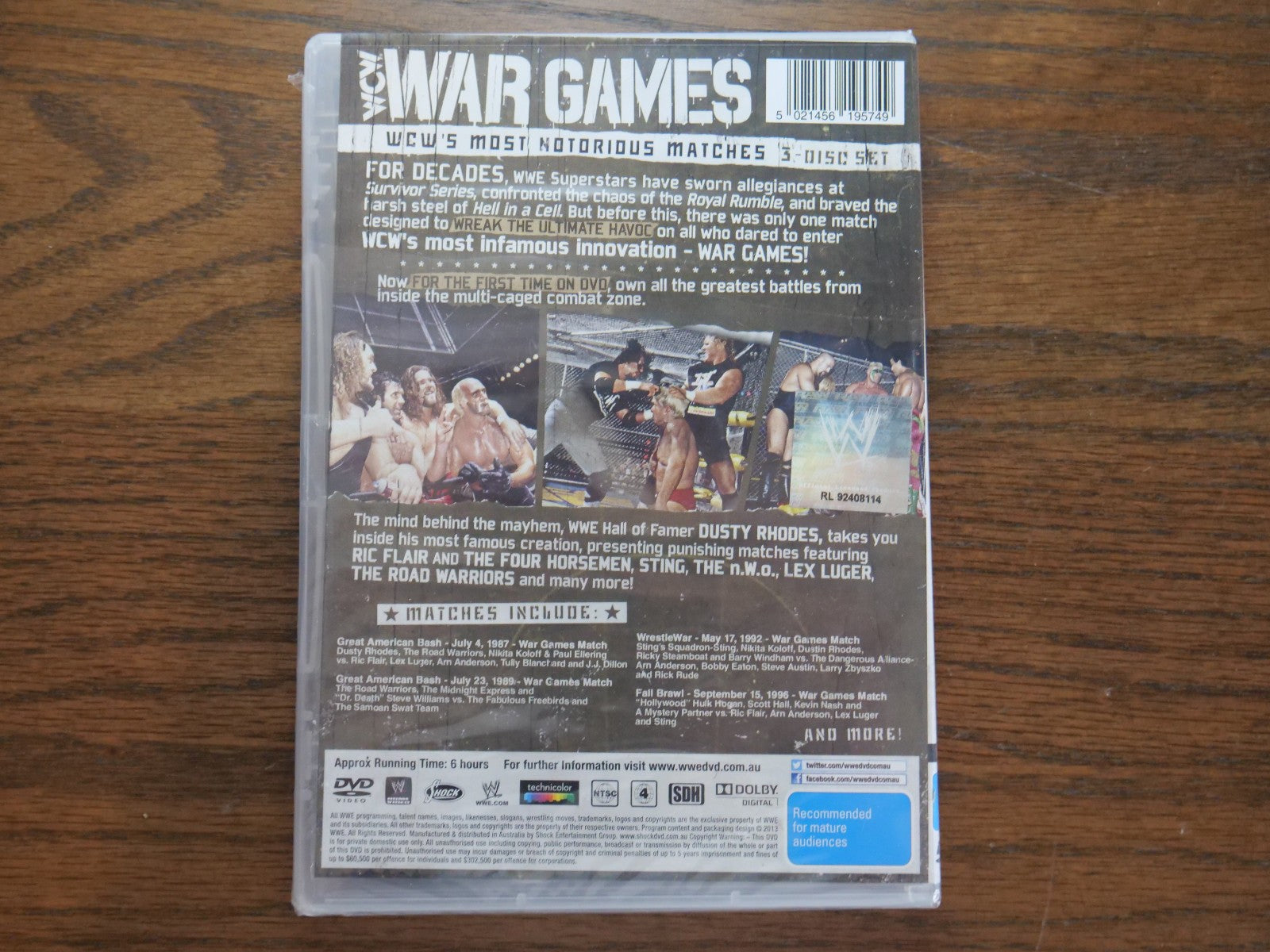 WWE - Best Of War Games (DVD, Region 4) 3-Disc Set - Sealed Retro Exchange Australia