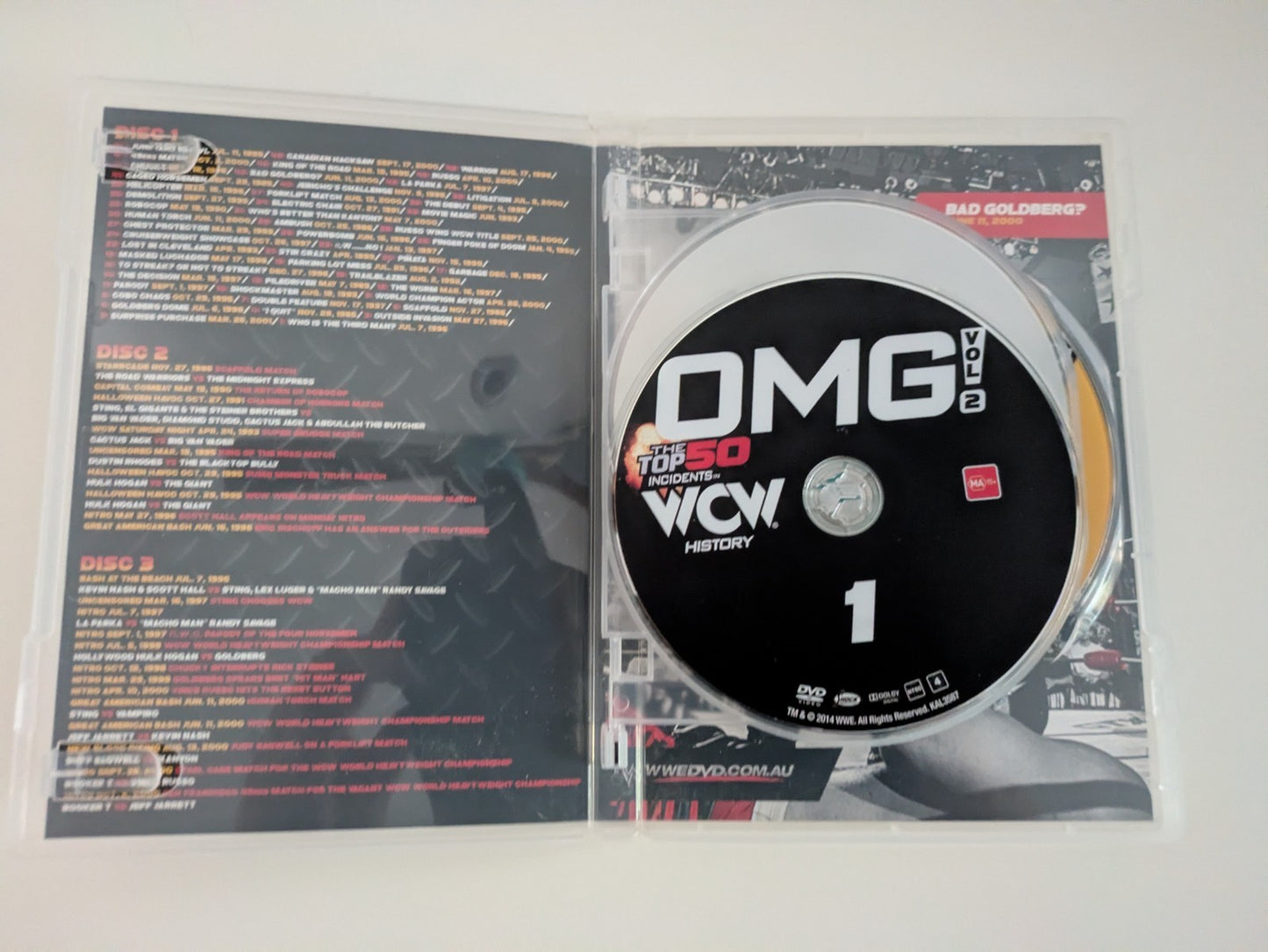 WWE OMG! The Top 50 Incidents In WCW History Vol 2 DVD 2014 Retro Exchange Australia