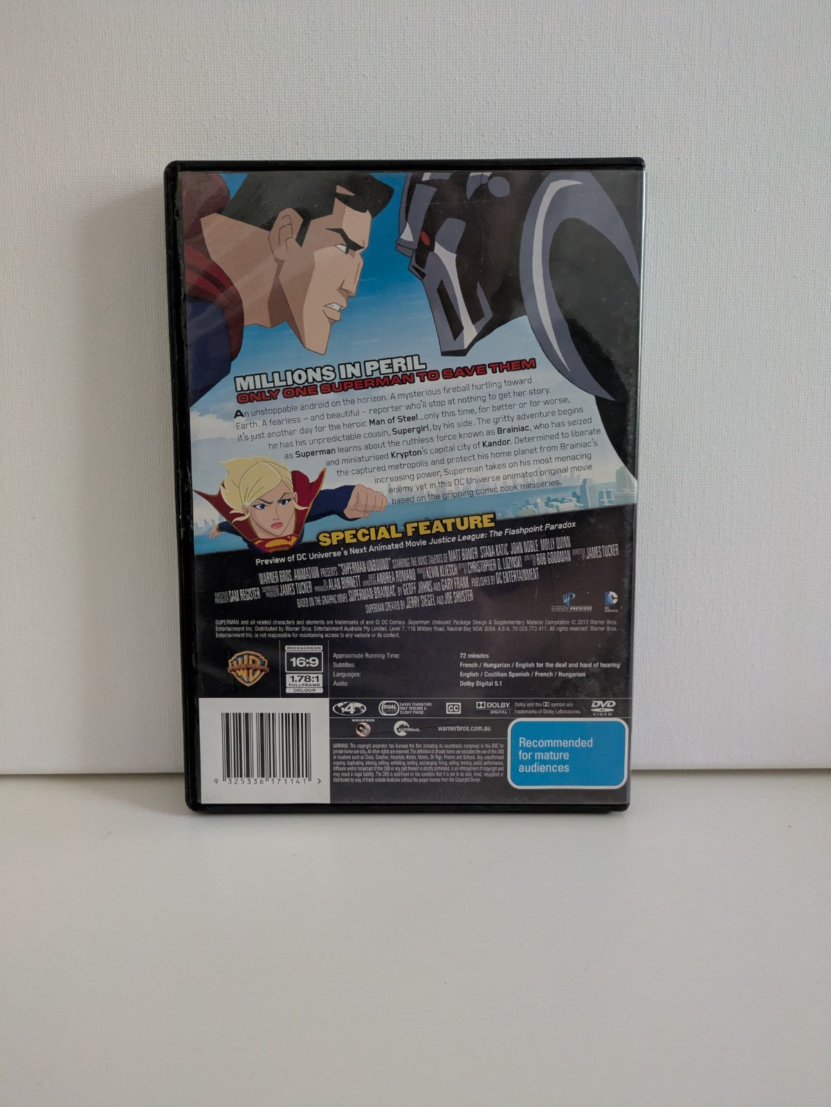 Superman Unbound DVD 2013 DVD RetroExchange Australia