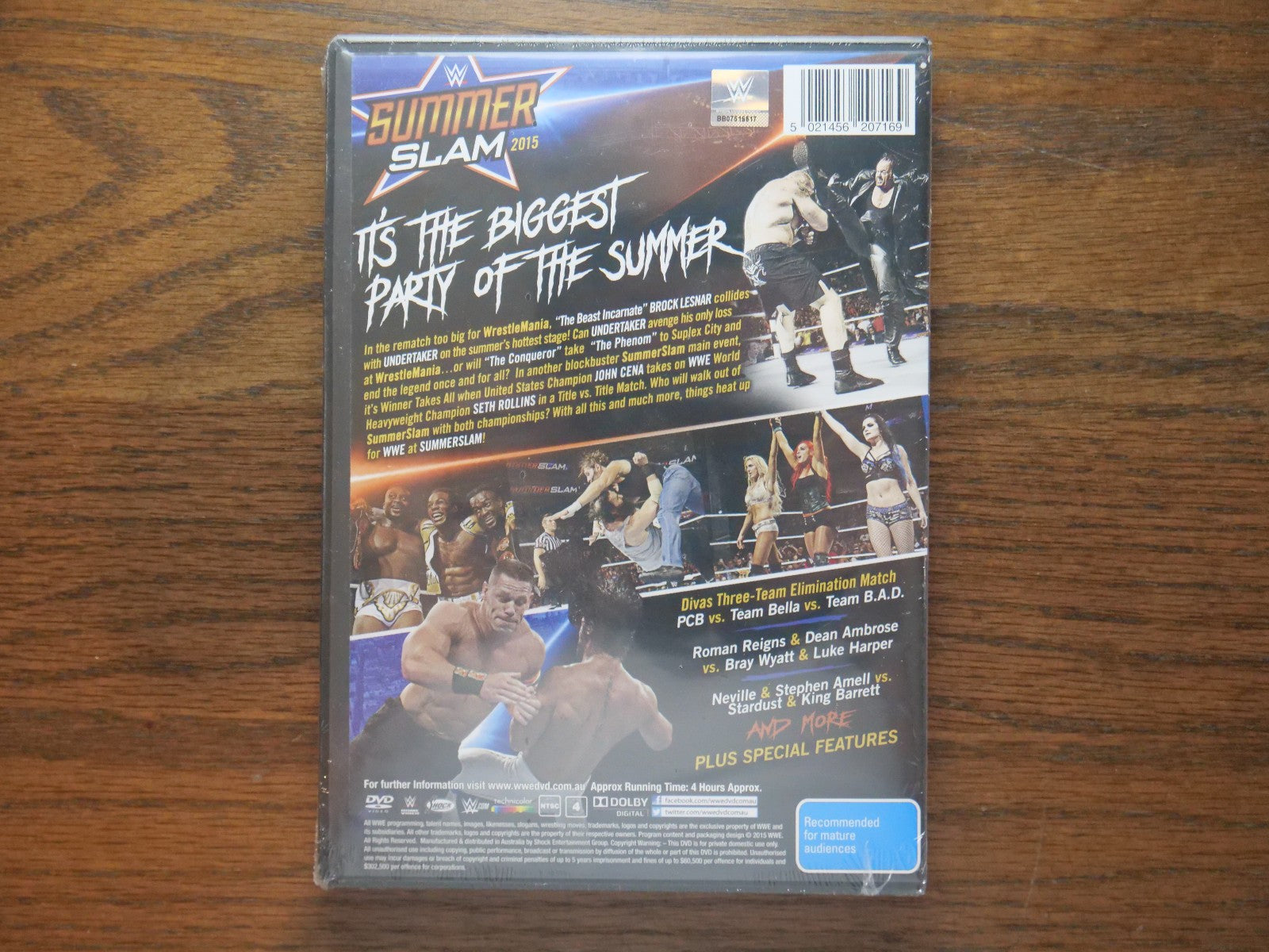 WWE - SummerSlam 2015 (DVD) 2 Disc Set - Sealed Retro Exchange Australia