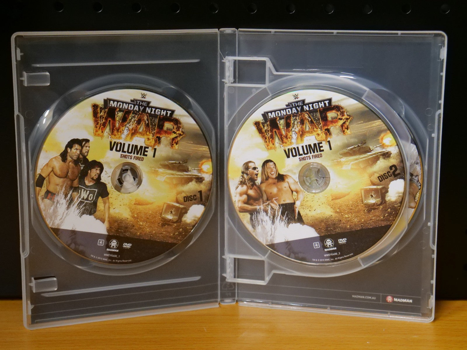 WWE: The Monday Night War - Volume 1 Shots Fired (DVD, 4-Disc Set) Dvd Box Set Retro Exchange Australia