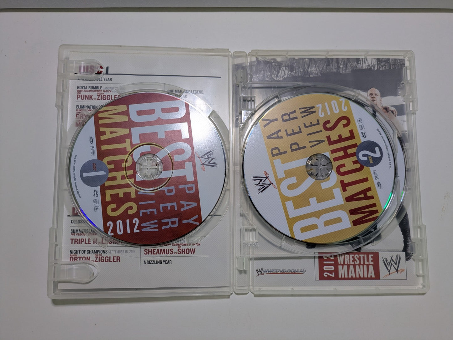 WWE Best Pay-Per-View Matches Of 2012 DVD 3 Disc Set Region 4 Retro Exchange Australia