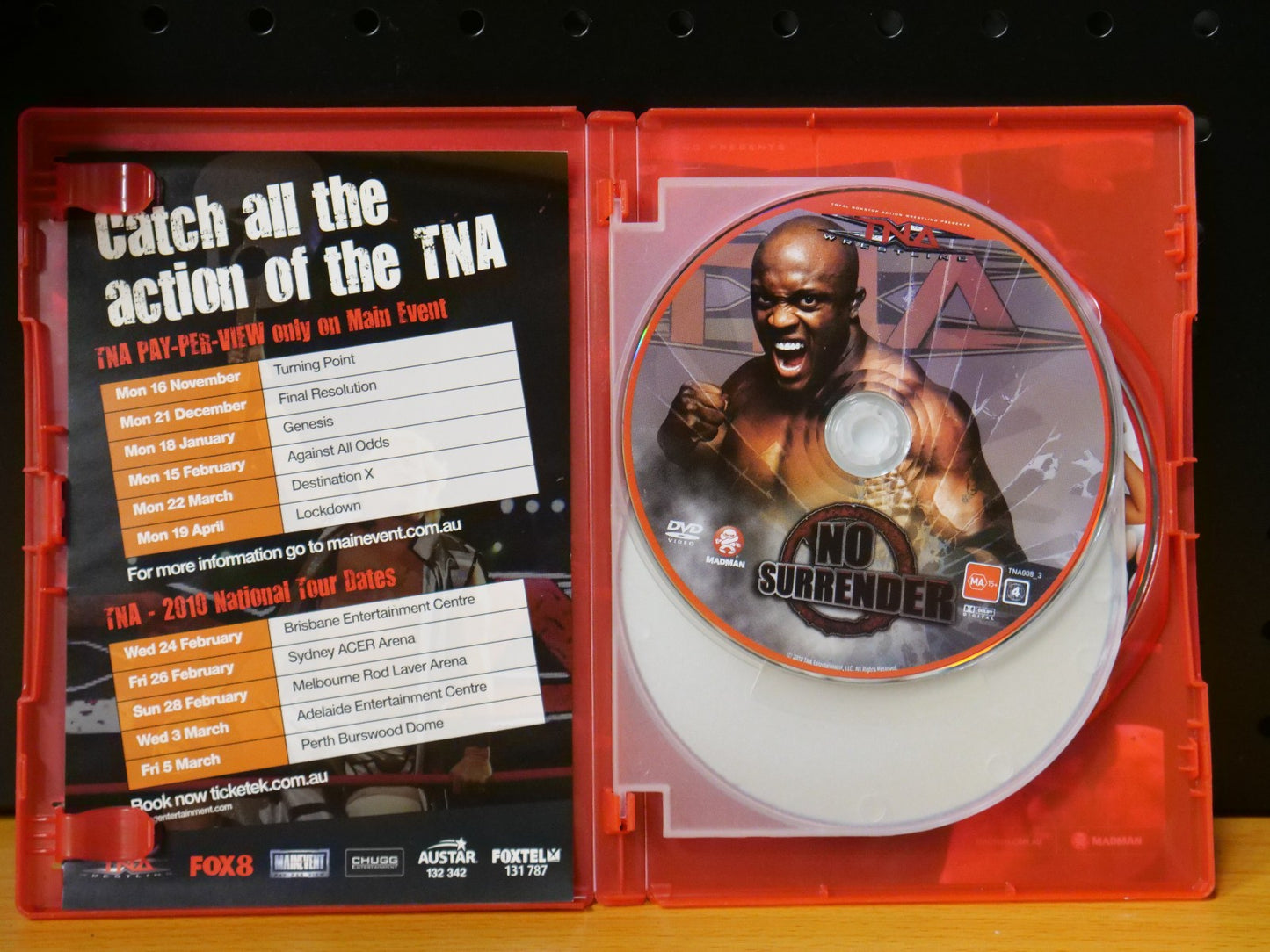TNA Cross The Line Victory Road 09 Hard Justice No Surrender Wrestling DVD Retro Exchange Australia