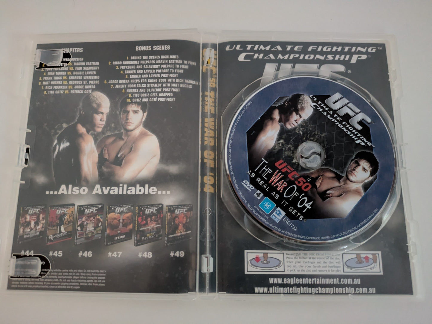 UFC 50 The War Of '04 DVD 2005 Retro Exchange Australia