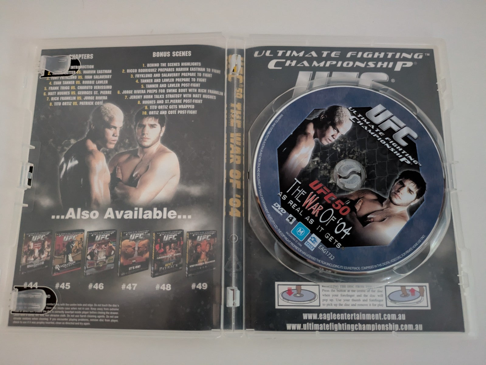 UFC 50 The War Of '04 DVD 2005 Retro Exchange Australia