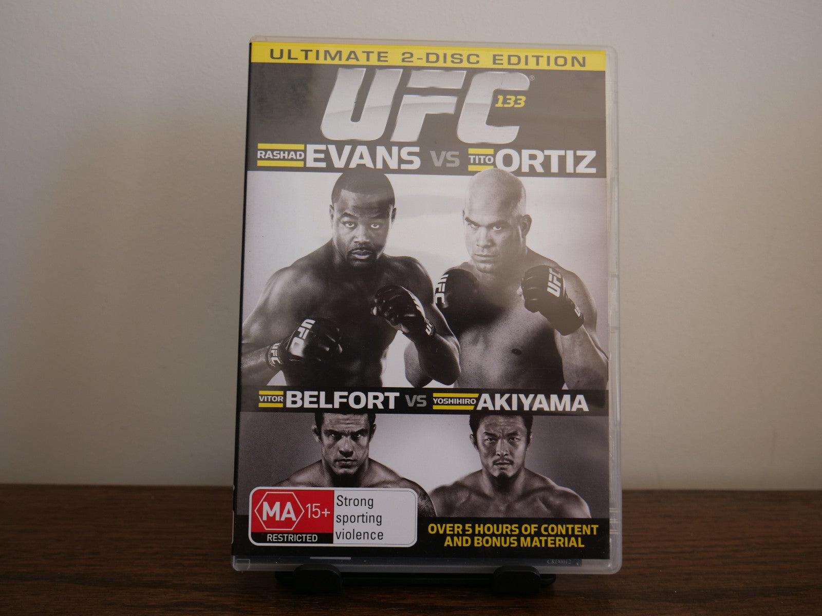 UFC 133: Evans vs Ortiz DVD 2011 Ultimate 2-Disc Edition Rashad Evans Sports DVD RetroExchange Australia