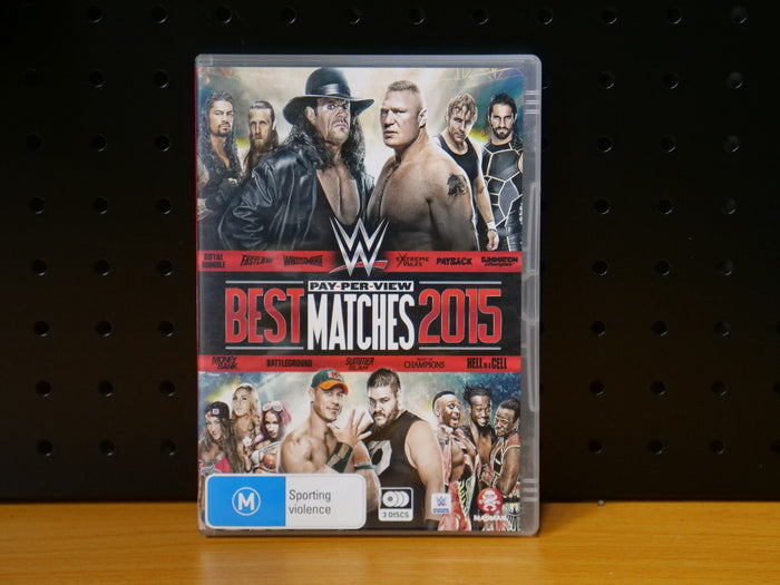 WWE - Best Pay-Per-View Matches of 2015 (DVD, 2015, 3 Discs) Region 4 AP | Retro Exchange