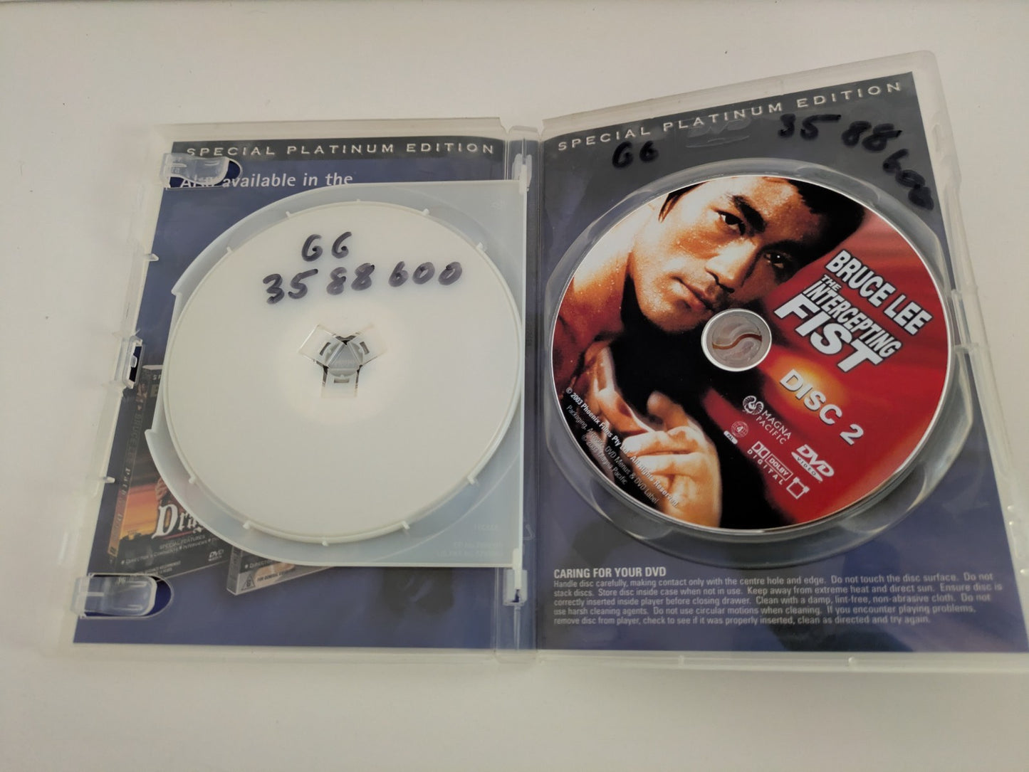 The Intercepting Fist, DVD, Bruce Lee, VGC, 2 Disc Set, Region 4 Retro Exchange Australia