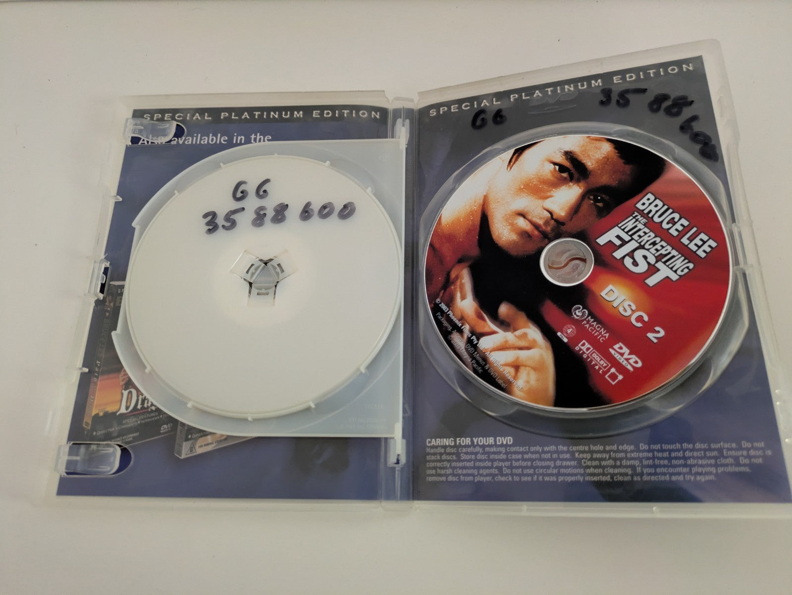 The Intercepting Fist, DVD, Bruce Lee, VGC, 2 Disc Set, Region 4 Retro Exchange Australia