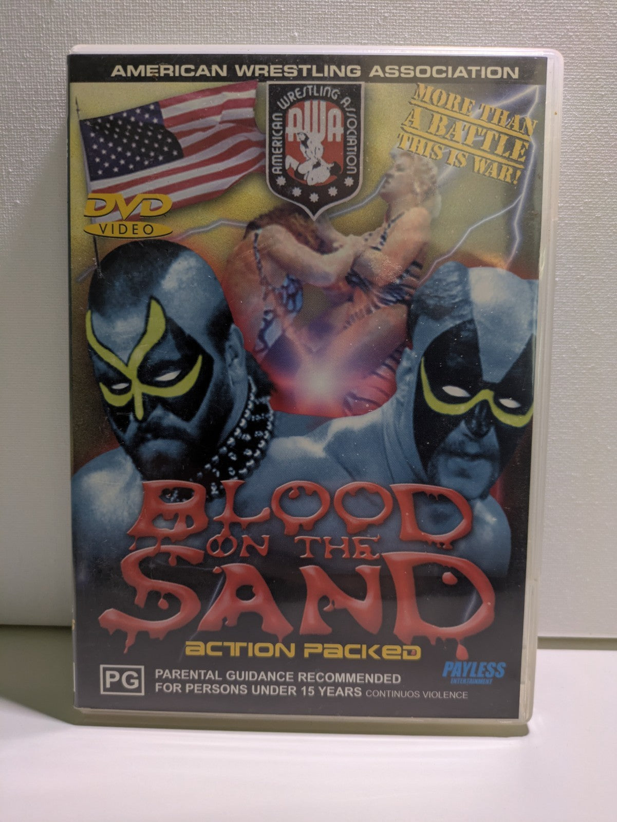 Blood on the Sand American Wrestling AssociationDVD Region 4 Retro Exchange Australia