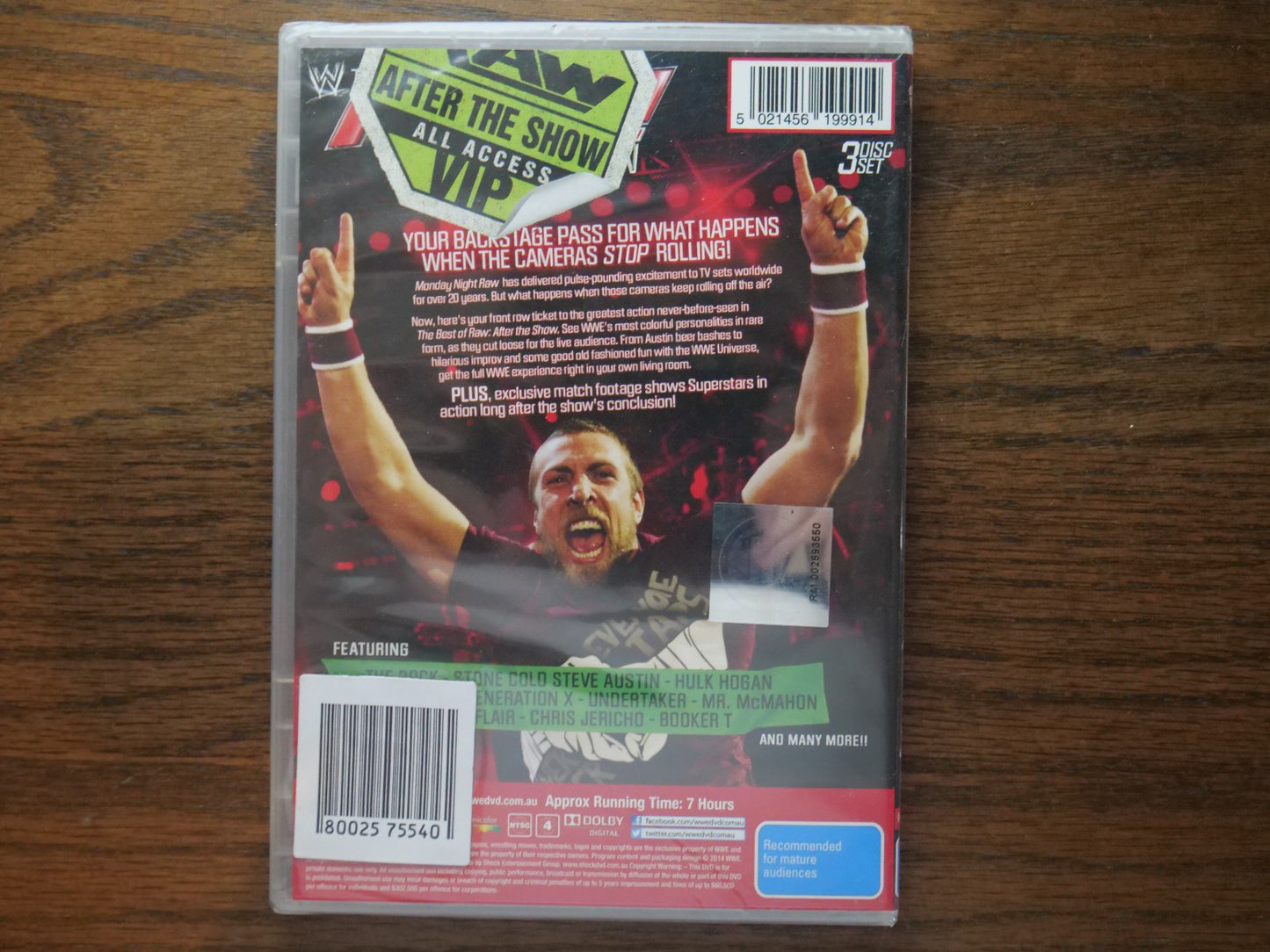 WWE - Best Of RAW - After The Show (DVD, Region 4) 3-Disc Set - Sealed Retro Exchange Australia