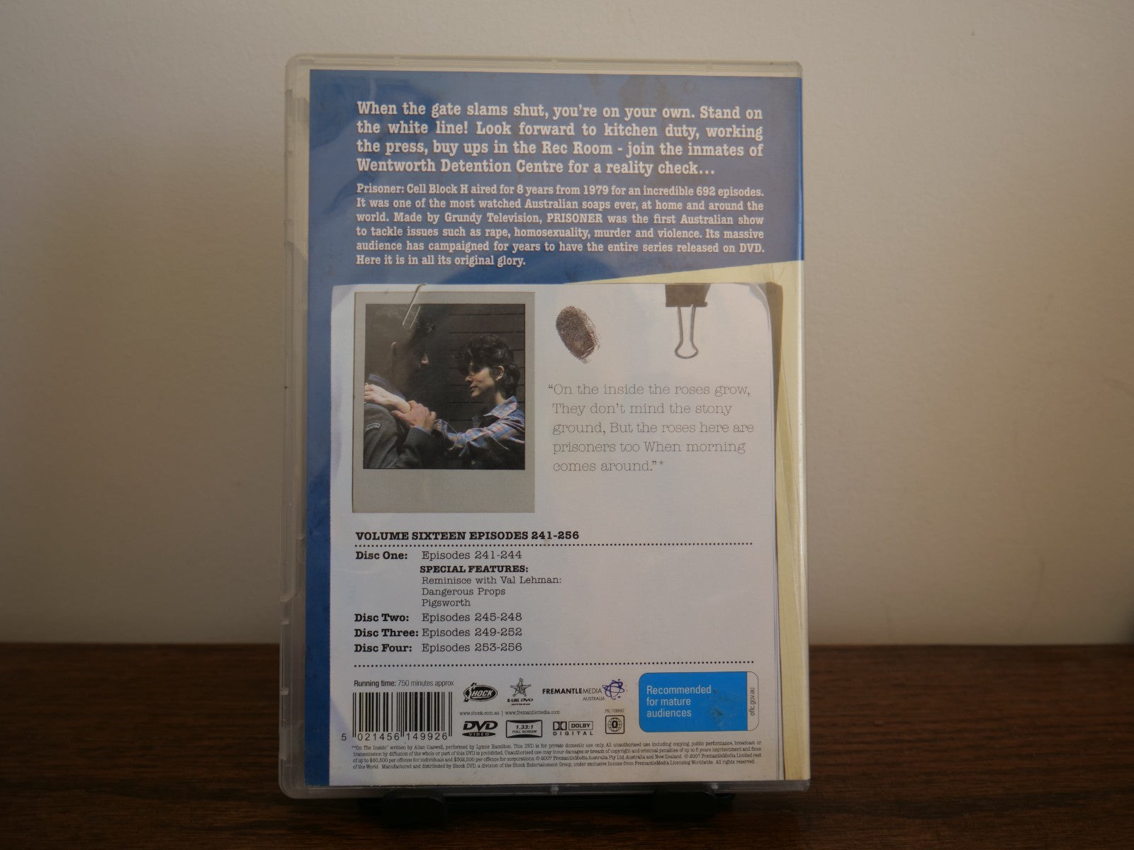 Prisoner Cell Block H Volume 16 Episodes 241-256 DRAMA DVD DVD RetroExchange Australia