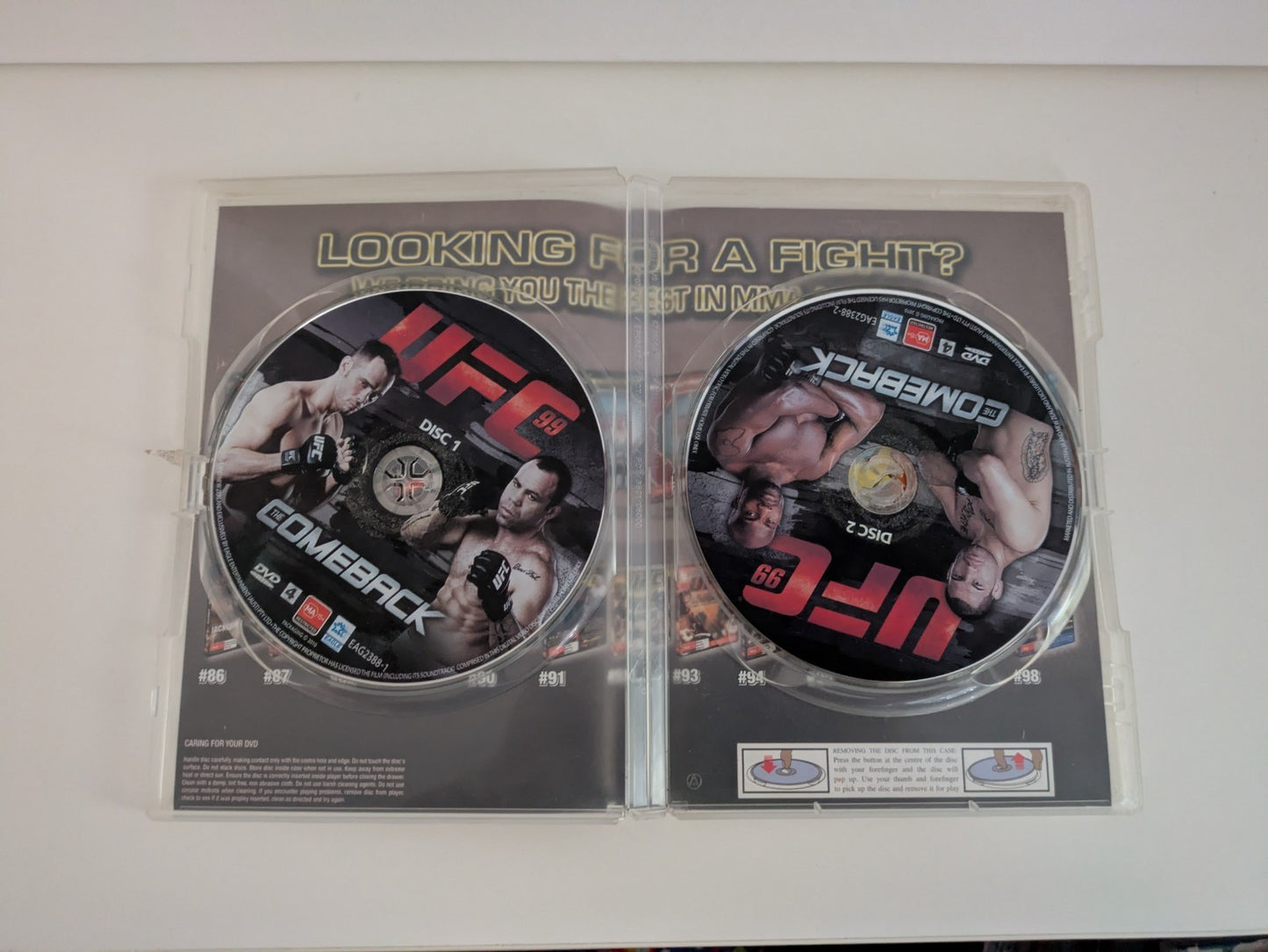 UFC Comeback Franklin Vs Silva DVD 2009 Retro Exchange Australia