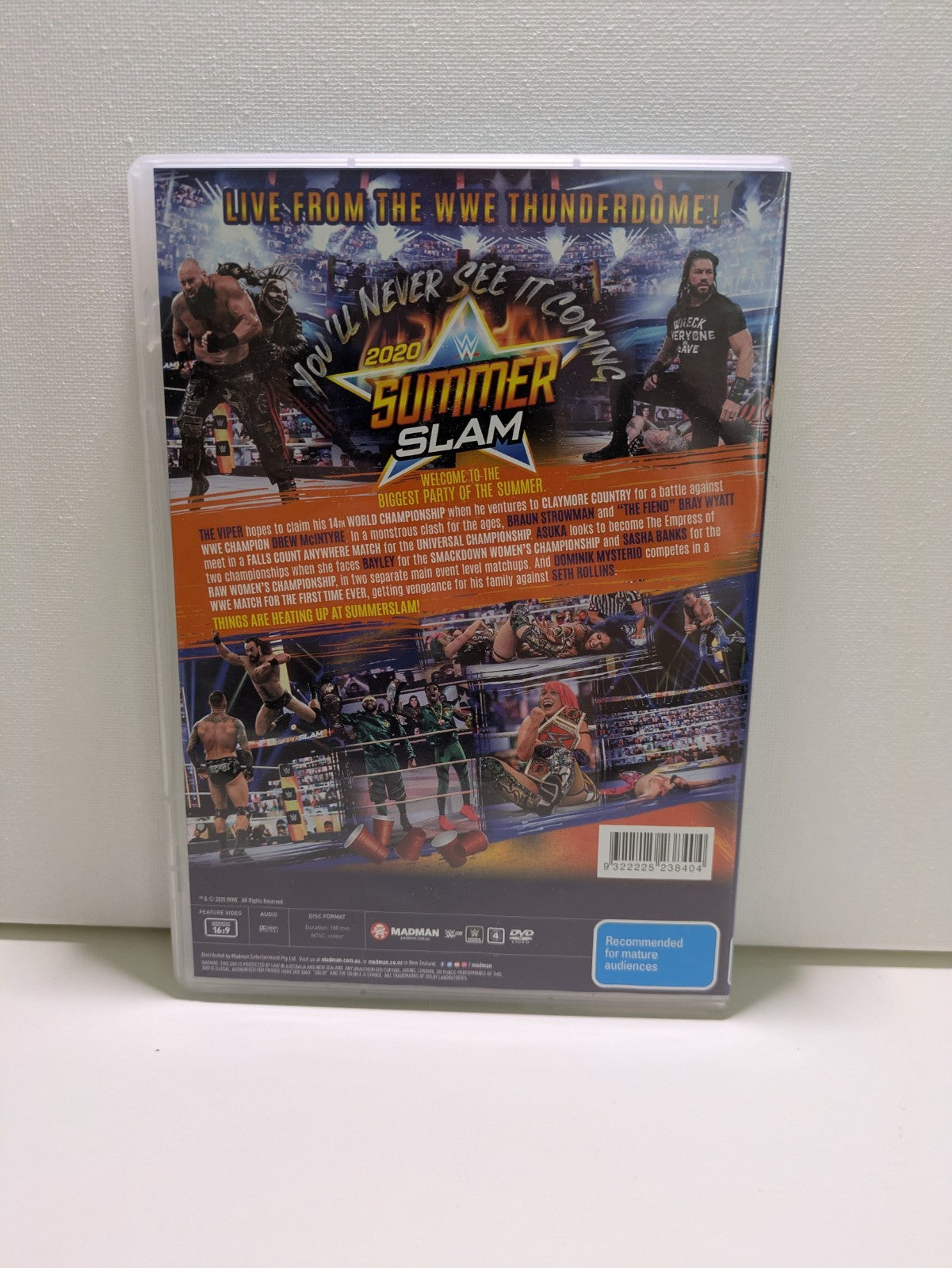 WWE Summer Slam 2020 (3 Disc Set) Region 4 DVD Retro Exchange Australia