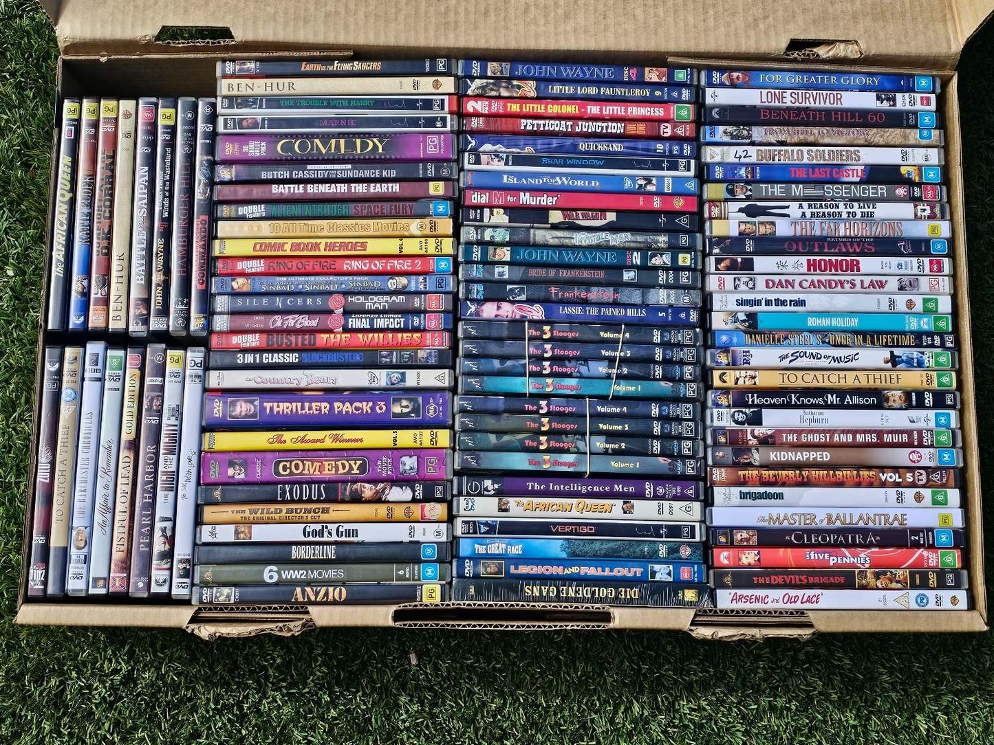 Western DVD Bulk Lot – 90-100 DVDs Per Box – Random Selection – Mixed Titles Nintendo DVD RetroExchange Australia