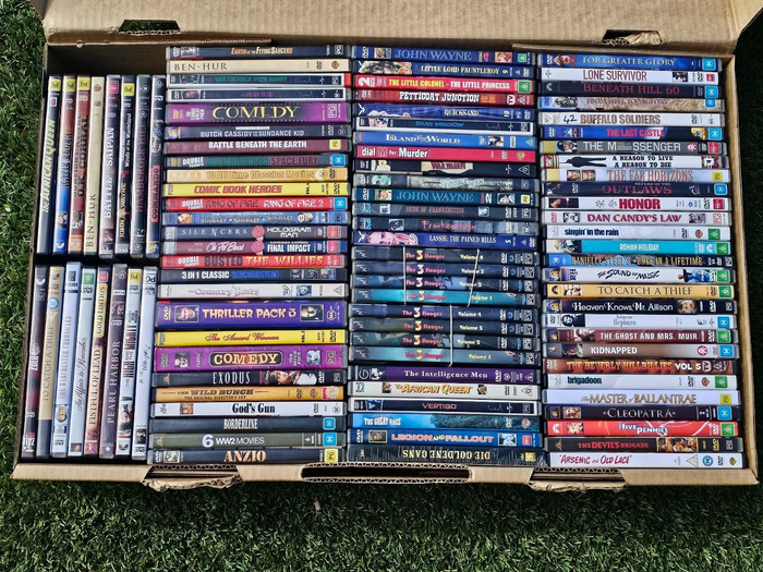 Western DVD Bulk Lot – 90-100 DVDs Per Box – Random Selection – Mixed Titles | Retro Exchange