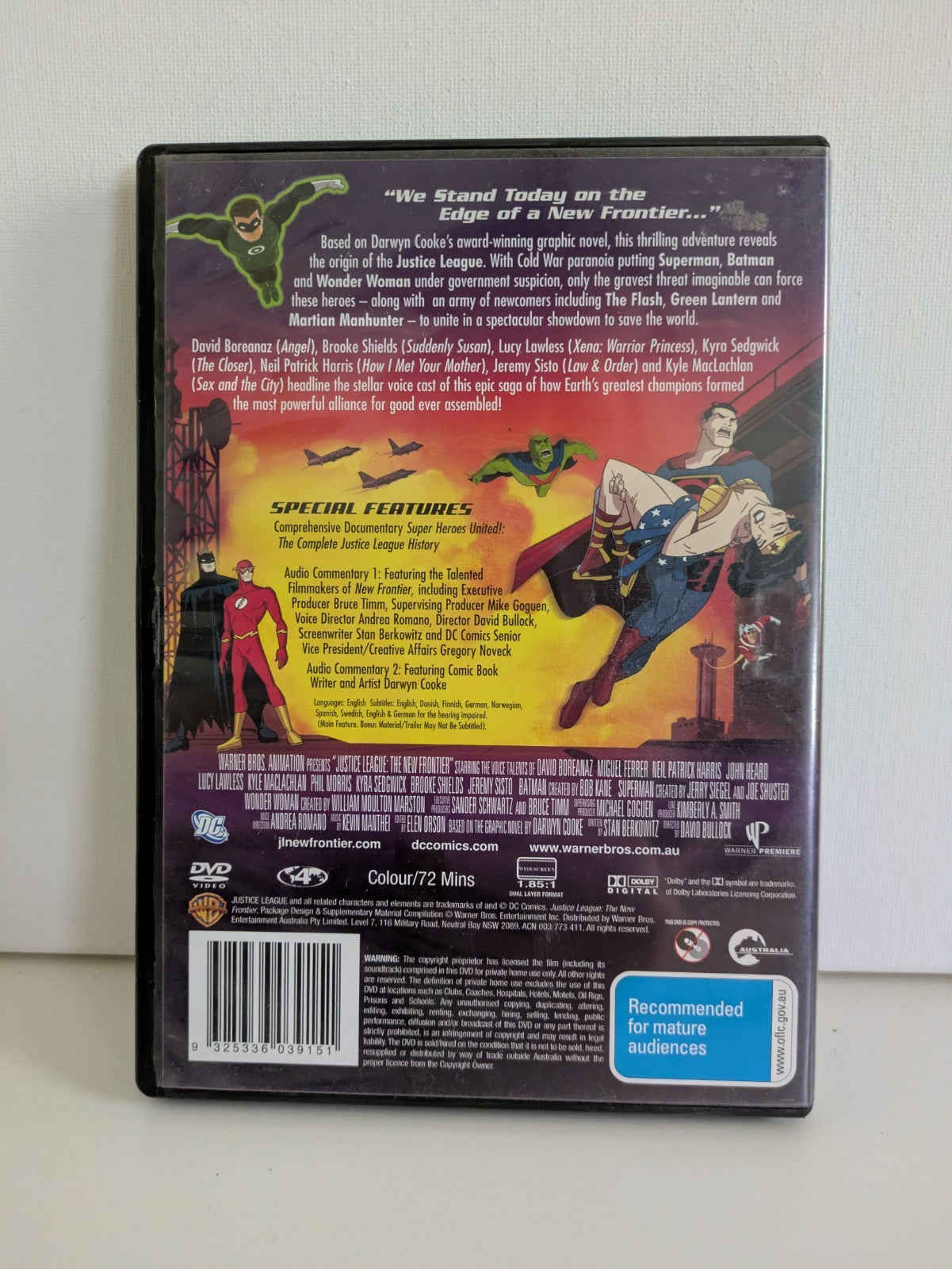 Justice League: The New Frontier, DC Universe Animated Original Movie - DVD, R4 DVD RetroExchange Australia