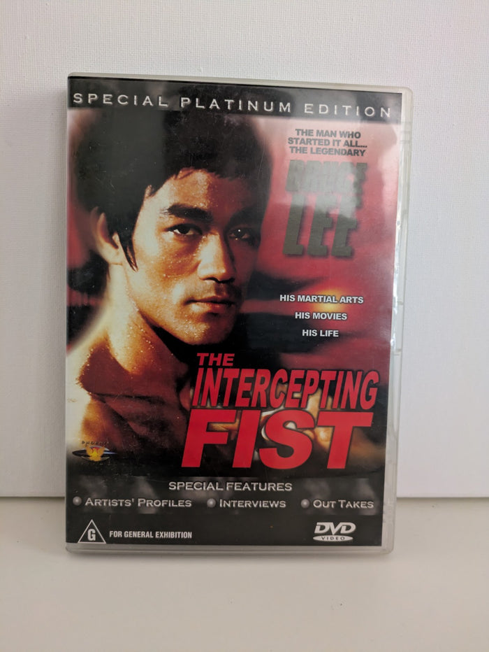 The Intercepting Fist, DVD, Bruce Lee, VGC, 2 Disc Set, Region 4 | Retro Exchange