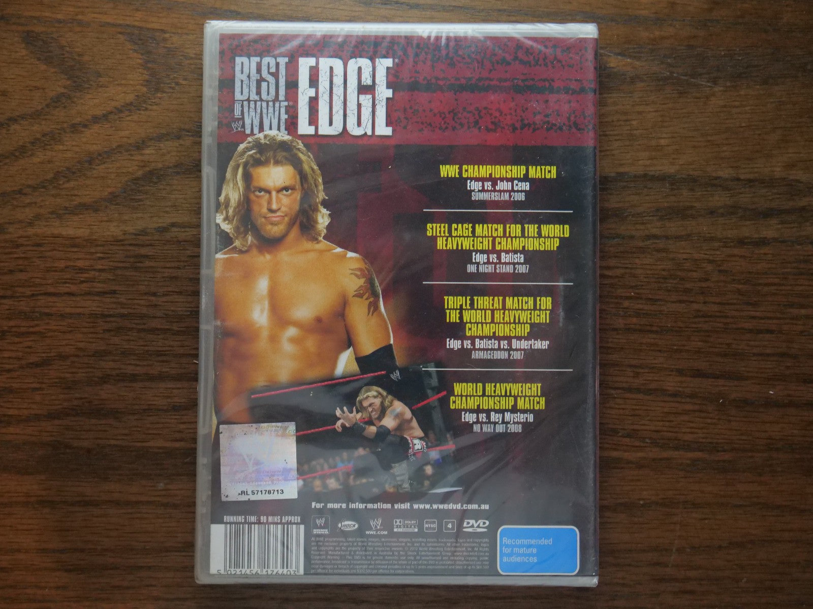 WWE - Best Of WWE - Edge (DVD, Region Free) - Sealed Retro Exchange Australia