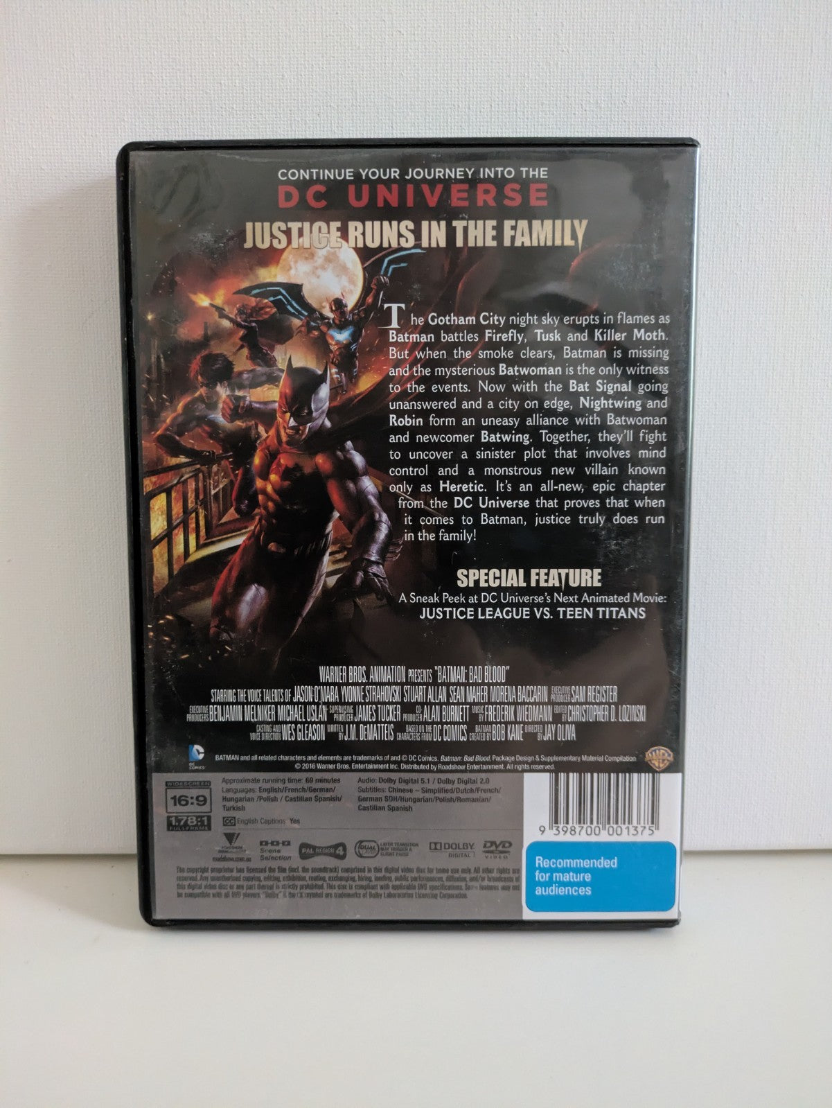 Batman-Bad Blood (DVD, 2016) DVD RetroExchange Australia
