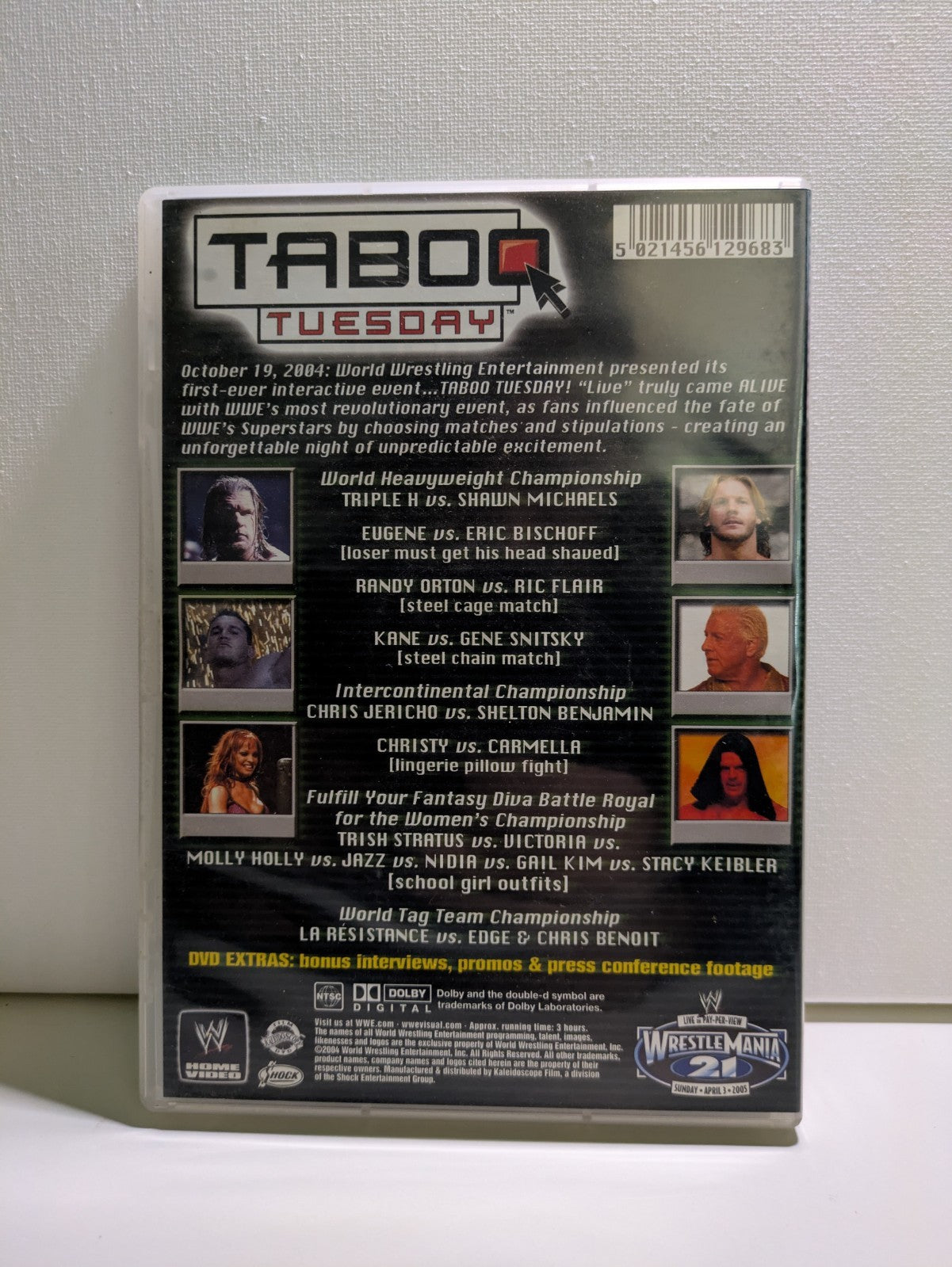 WWE Taboo Tuesday DVD 2004 Region 4 Retro Exchange Australia