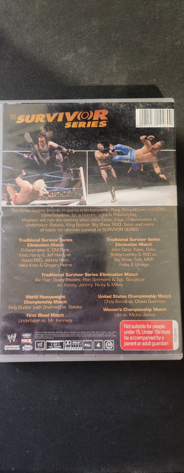WWE Survivor Series 2006 DVD Region 4 Dvd Box Set Retro Exchange Australia