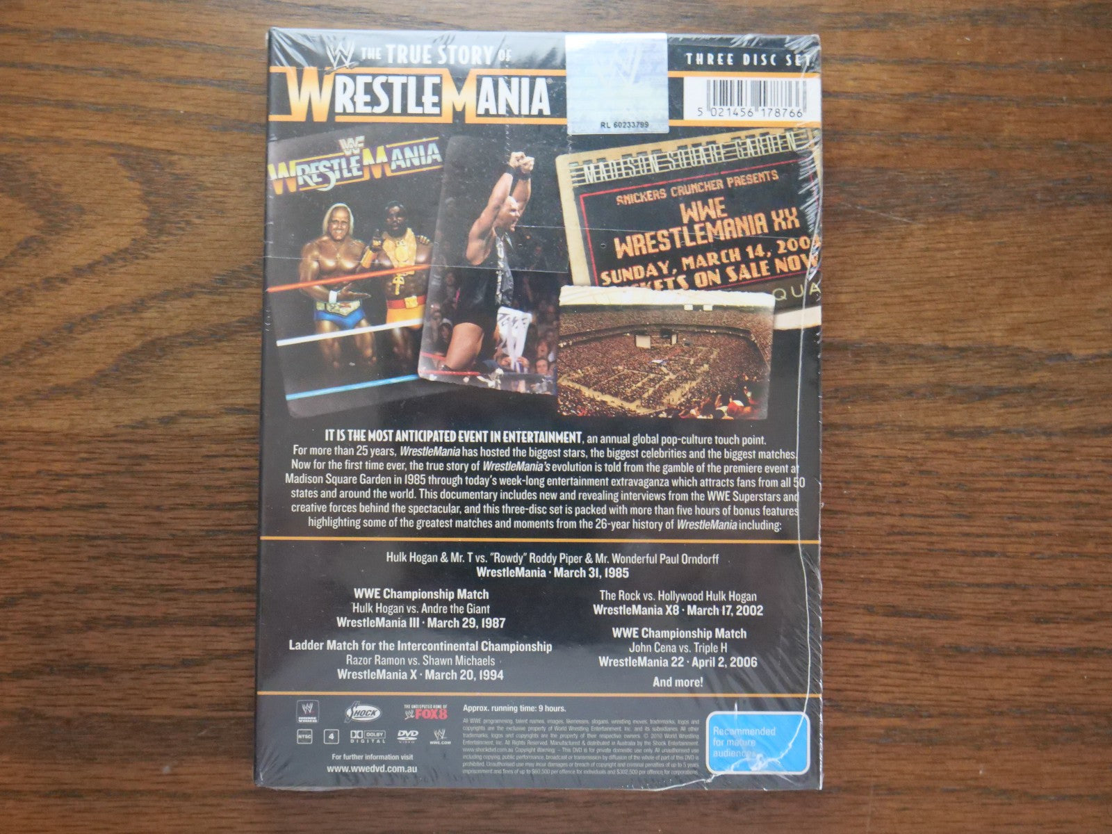 WWE - The True Story of WrestleMania (DVD) 3-Disc Set - Sealed Retro Exchange Australia