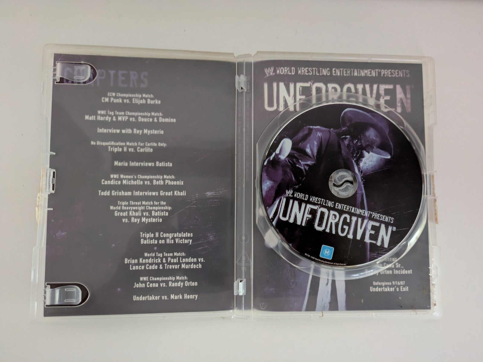 WWE World Wrestling Entertainment Unforgiven DVD R4 Retro Exchange Australia
