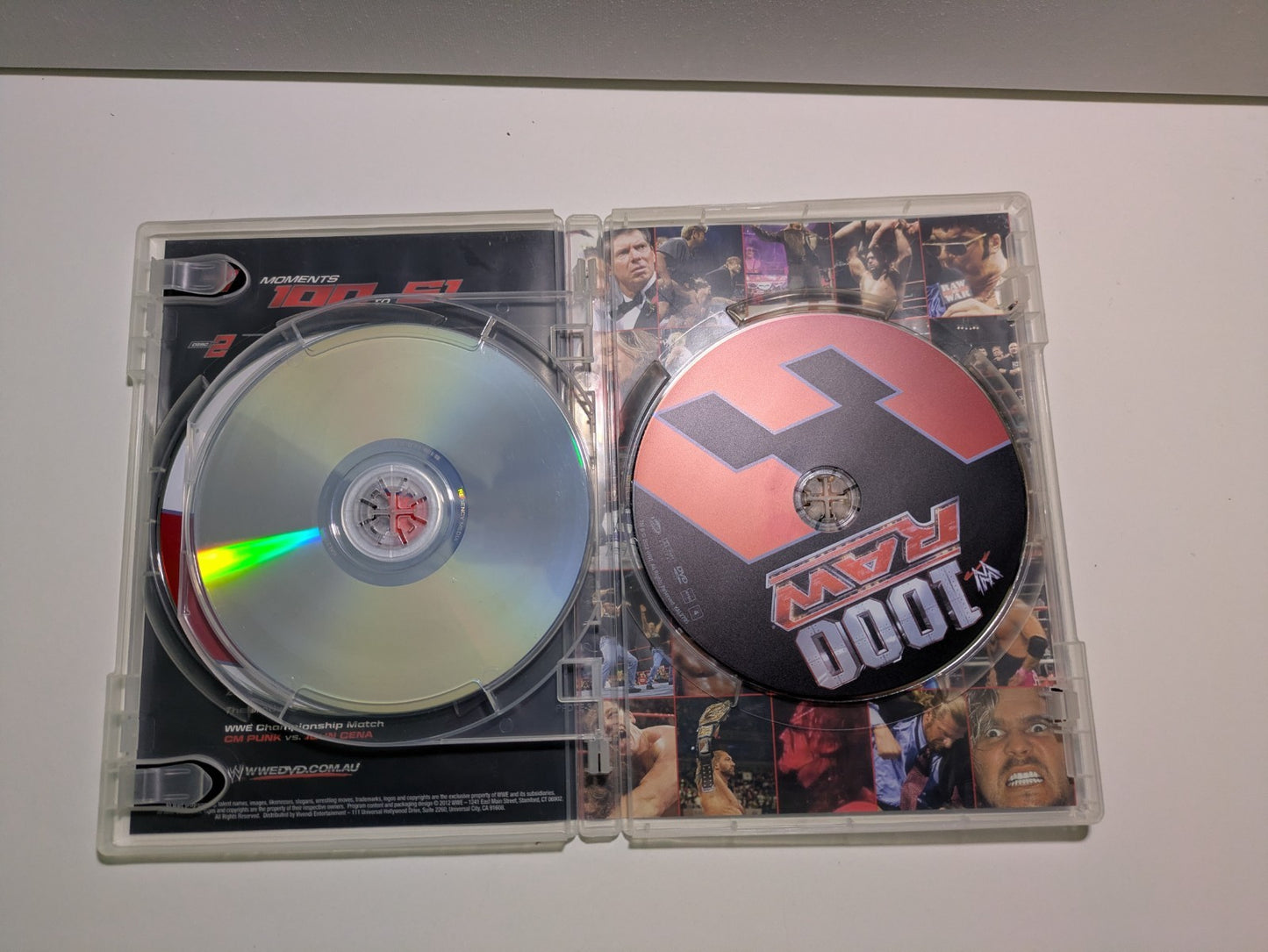 WWE RAW 100 The Top 100 Moments in Raw History DVD 2013 Retro Exchange Australia