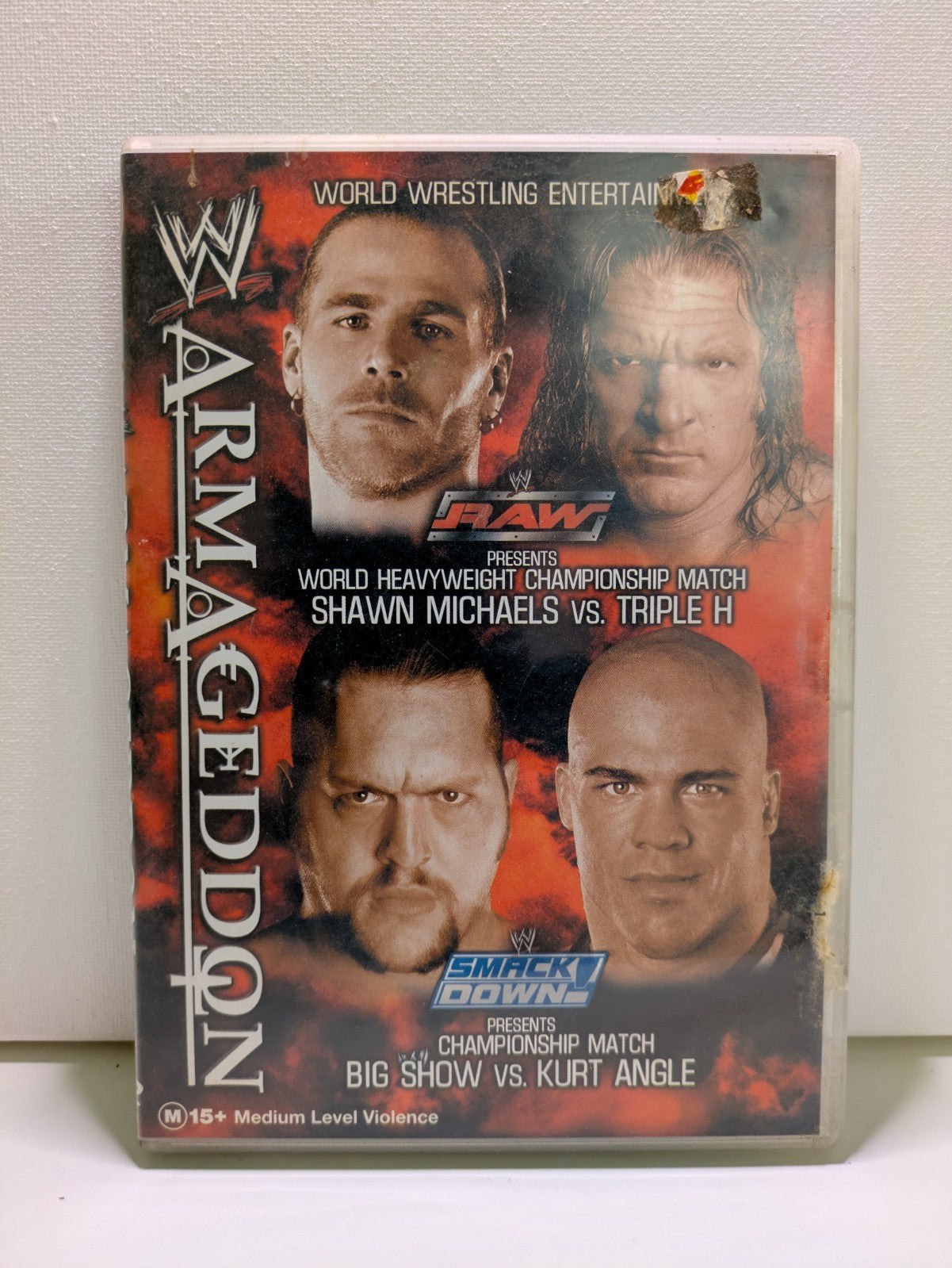 WWE RAW Armageddon DVD 2003 Triple H Shawn Michaels Big Show Kurt Angle Retro Exchange Australia