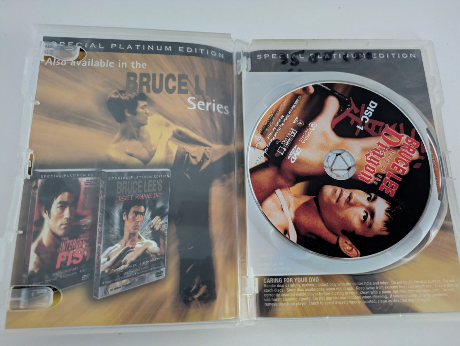 Path of the Dragon Bruce Lee 2 Disc R 4 VGC Platinum Edition DVD Retro Exchange Australia