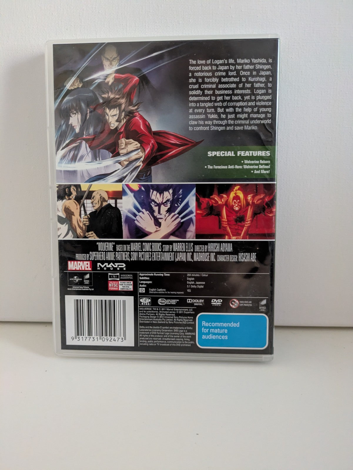 Wolverine Marvel The Animated Series (DVD, 2012) DVD RetroExchange Australia