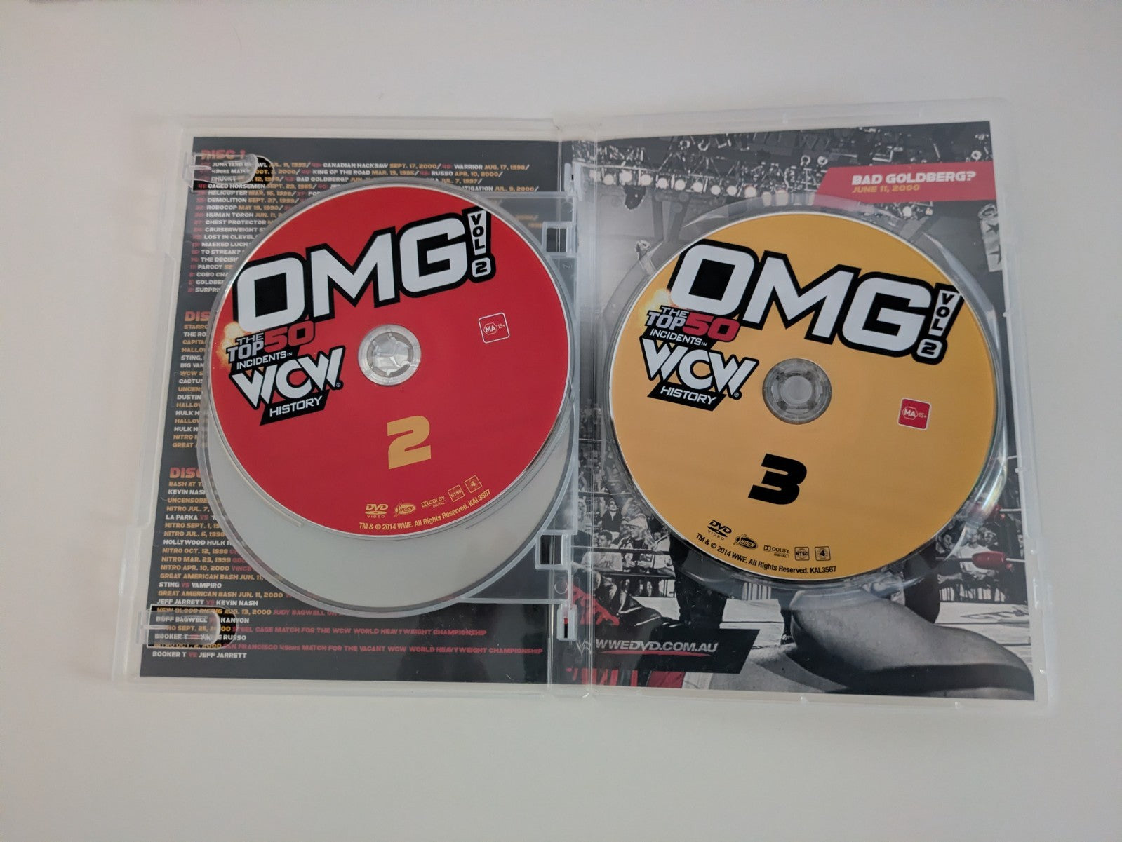 WWE OMG! The Top 50 Incidents In WCW History Vol 2 DVD 2014 Retro Exchange Australia