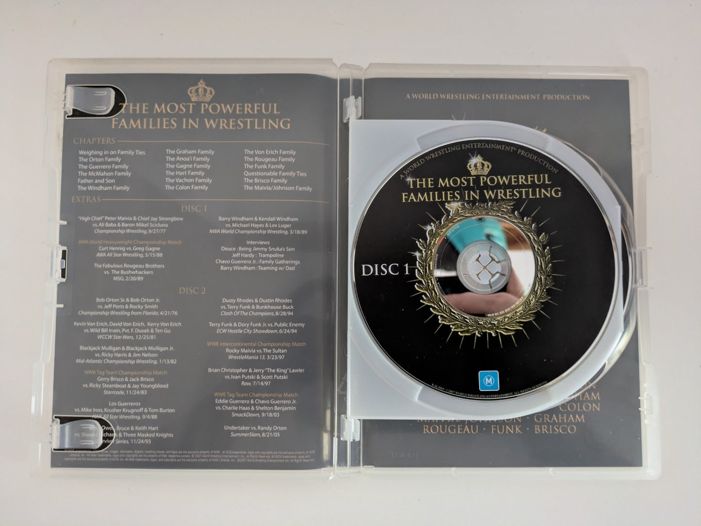 The Most Powerful Families in Wrestling DVD Region 4 2 Discs Retro Exchange Australia