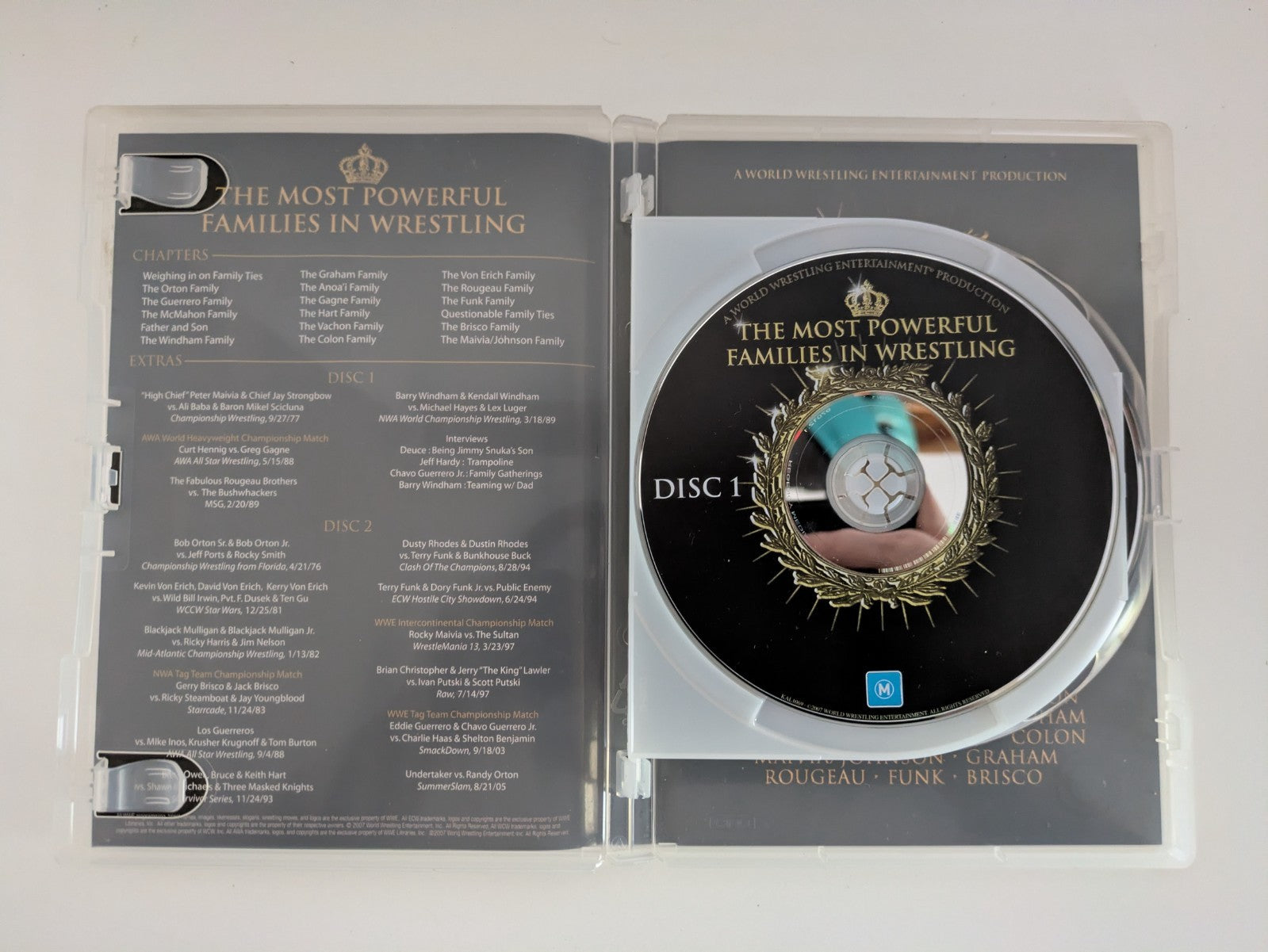 The Most Powerful Families in Wrestling DVD Region 4 2 Discs Retro Exchange Australia