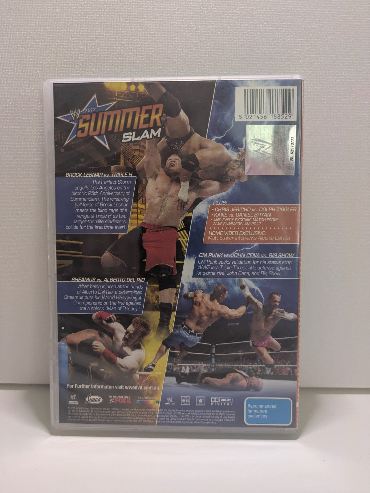 WWE Summer Slam 2012 - DVD (Region 4) Retro Exchange Australia