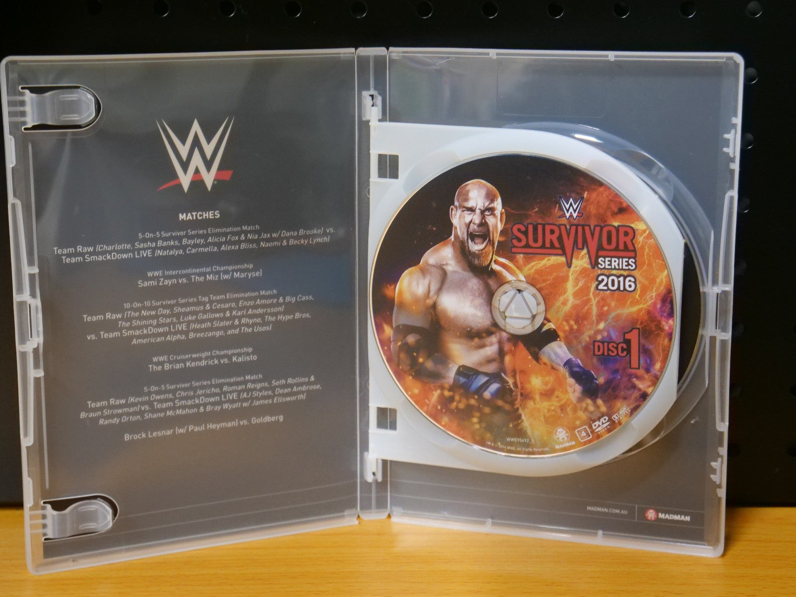 WWE Survivor Series 2016 Lesnar Vs Goldberg - DVD - Region 4 vgc x rental t469 Dvd Box Set Retro Exchange Australia