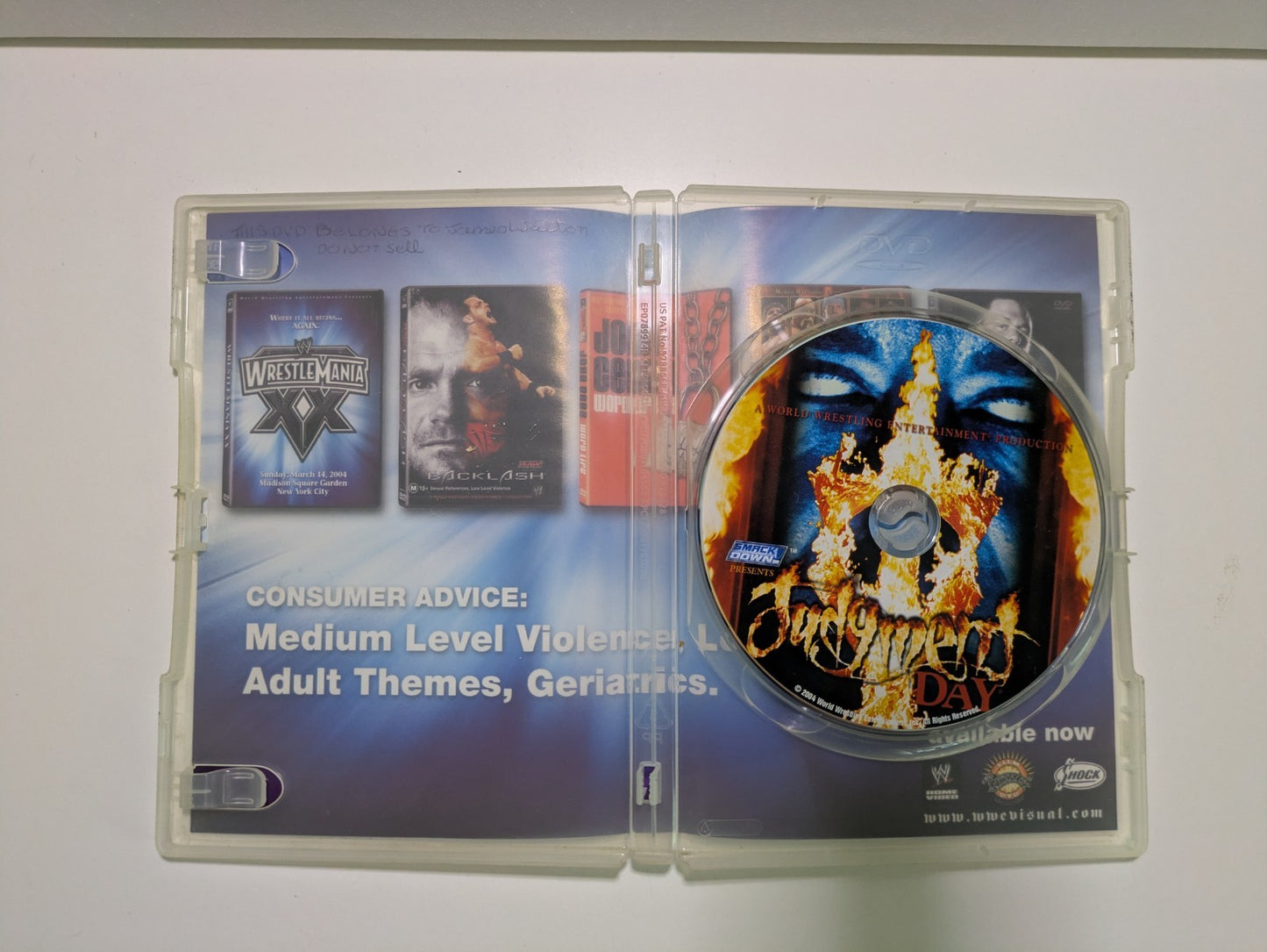 WWE-Judgement Day DVD 2004 Retro Exchange Australia
