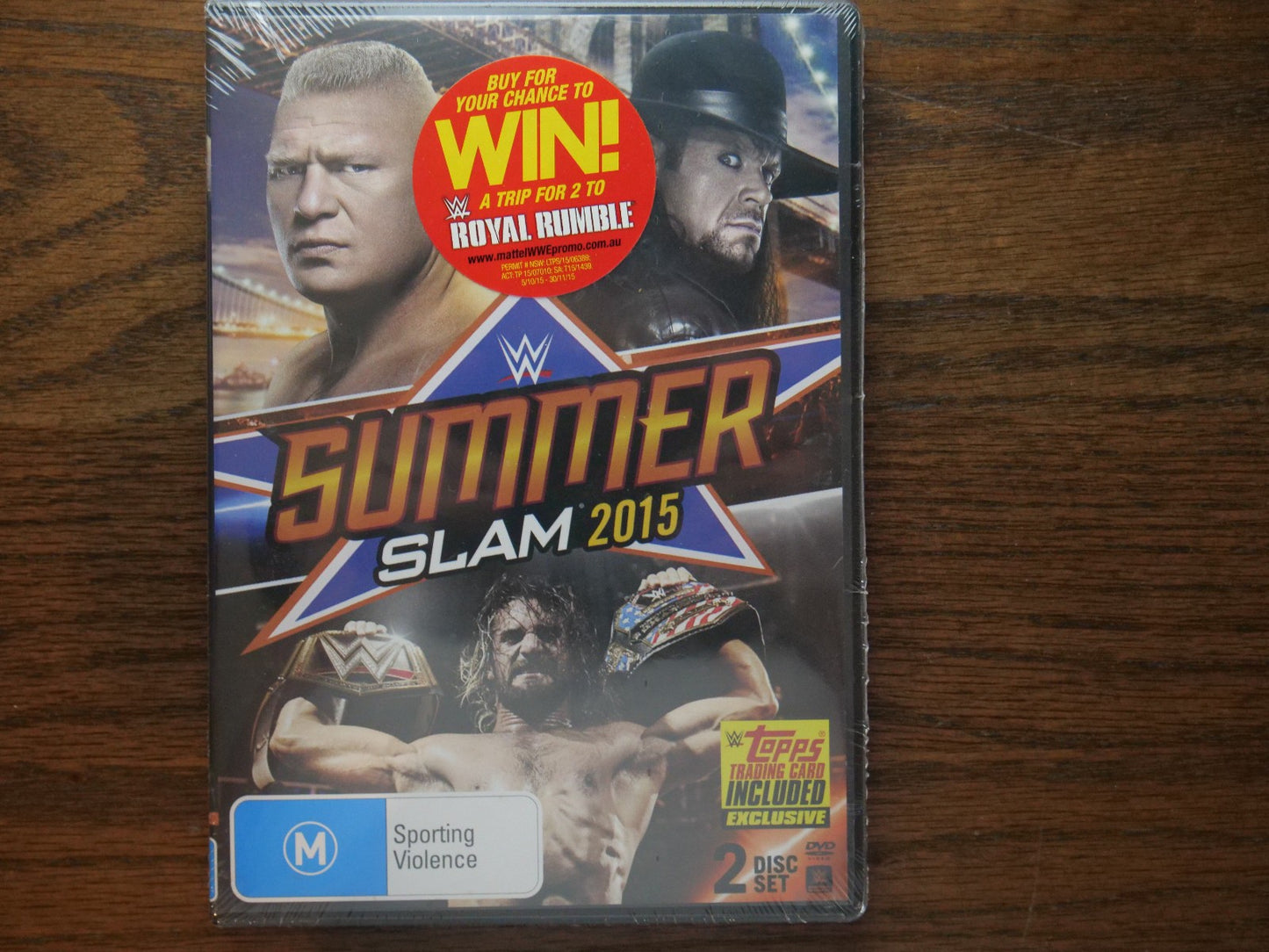 WWE - SummerSlam 2015 (DVD) 2 Disc Set - Sealed Retro Exchange Australia