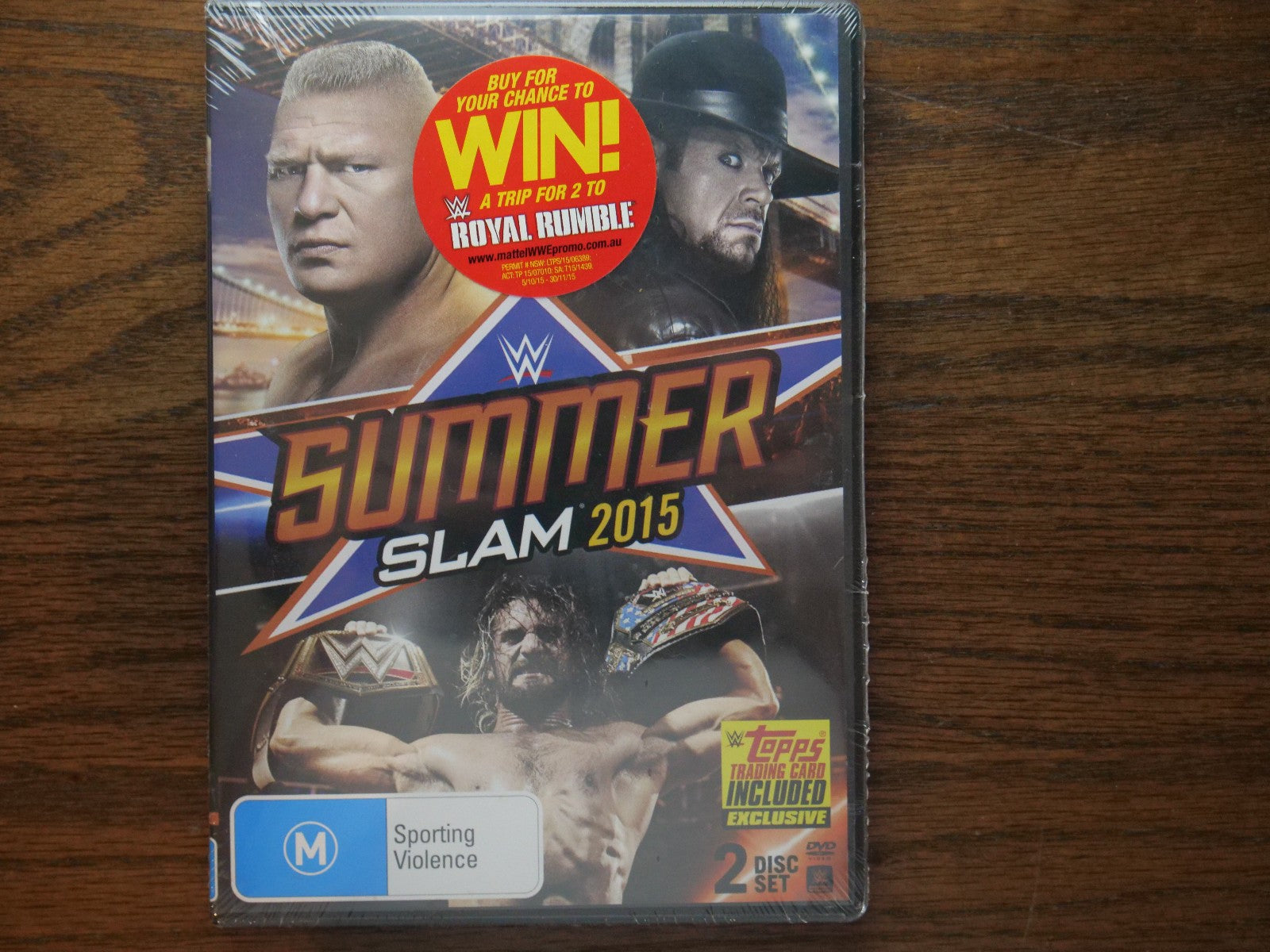 WWE - SummerSlam 2015 (DVD) 2 Disc Set - Sealed Retro Exchange Australia