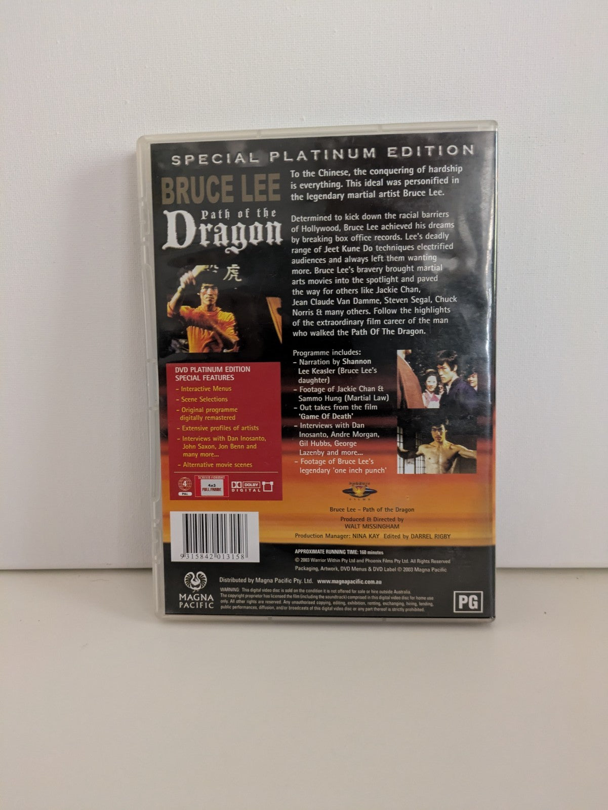 Path of the Dragon Bruce Lee 2 Disc R4 DVD Retro Exchange Australia