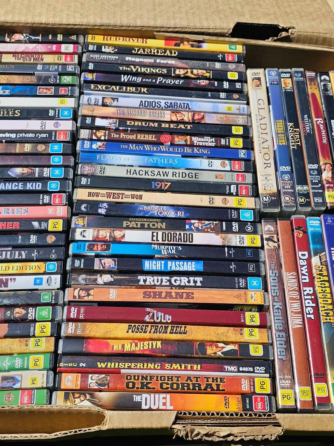 Western DVD Bulk Lot – 90-100 DVDs Per Box – Random Selection – Mixed Titles Nintendo DVD RetroExchange Australia