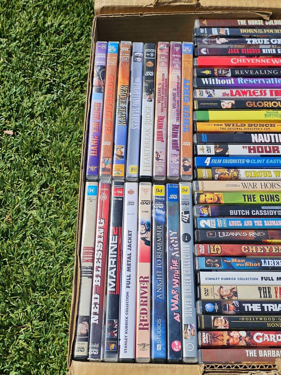 Western DVD Bulk Lot – 90-100 DVDs Per Box – Random Selection – Mixed Titles Nintendo DVD RetroExchange Australia