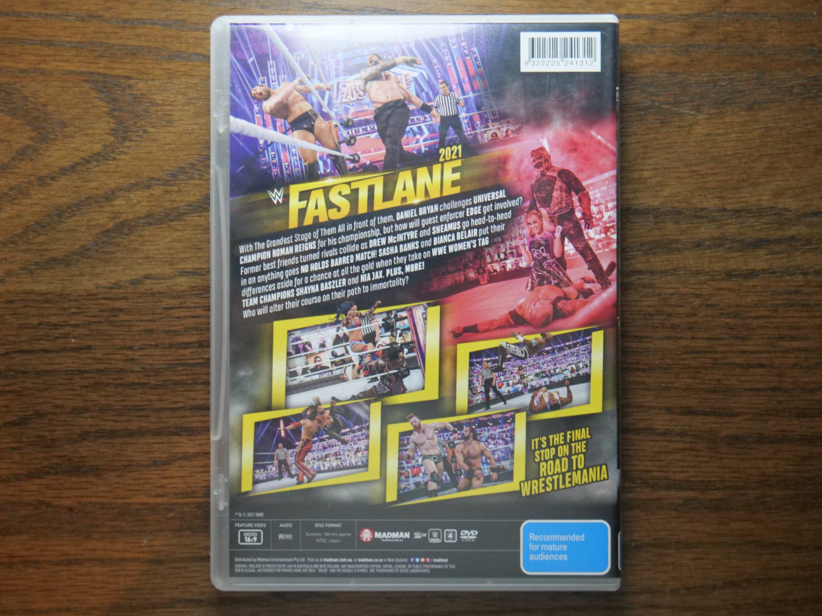 WWE - Fast Lane 2021 (DVD, Region 4) Retro Exchange Australia