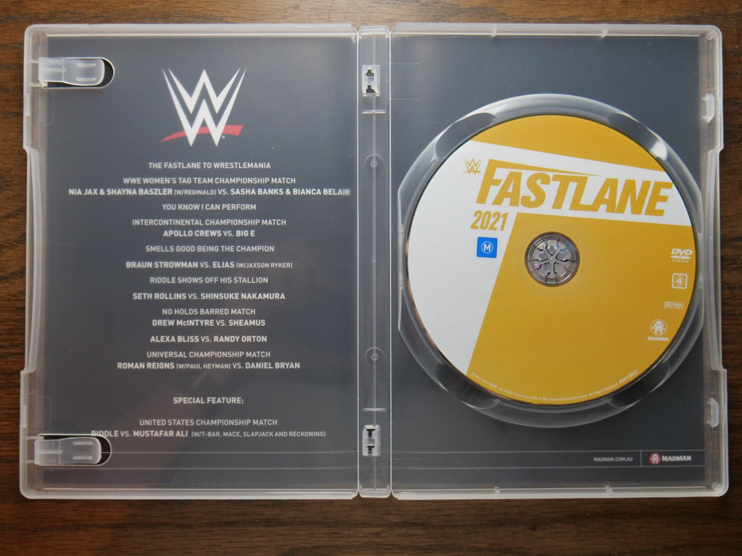 WWE - Fast Lane 2021 (DVD, Region 4) Retro Exchange Australia