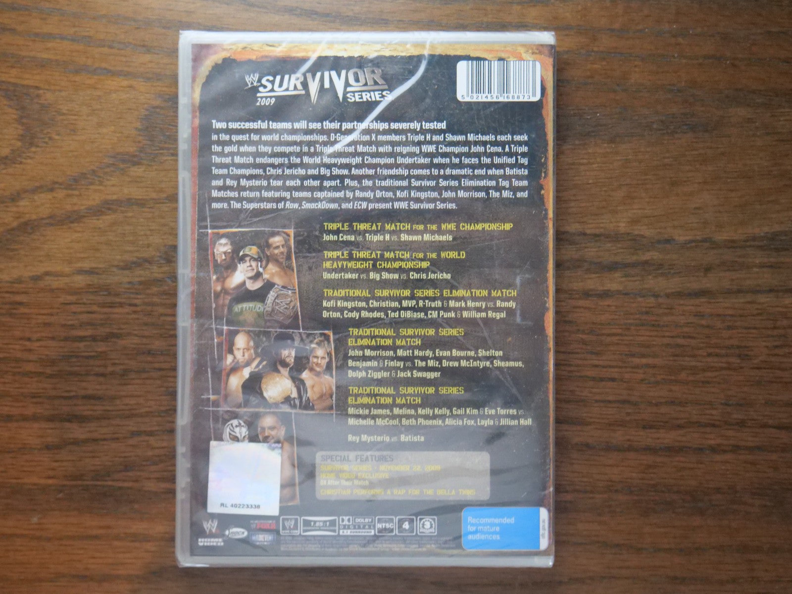 WWE - Survivor Series 2009 (DVD, Region 4) - Sealed Retro Exchange Australia